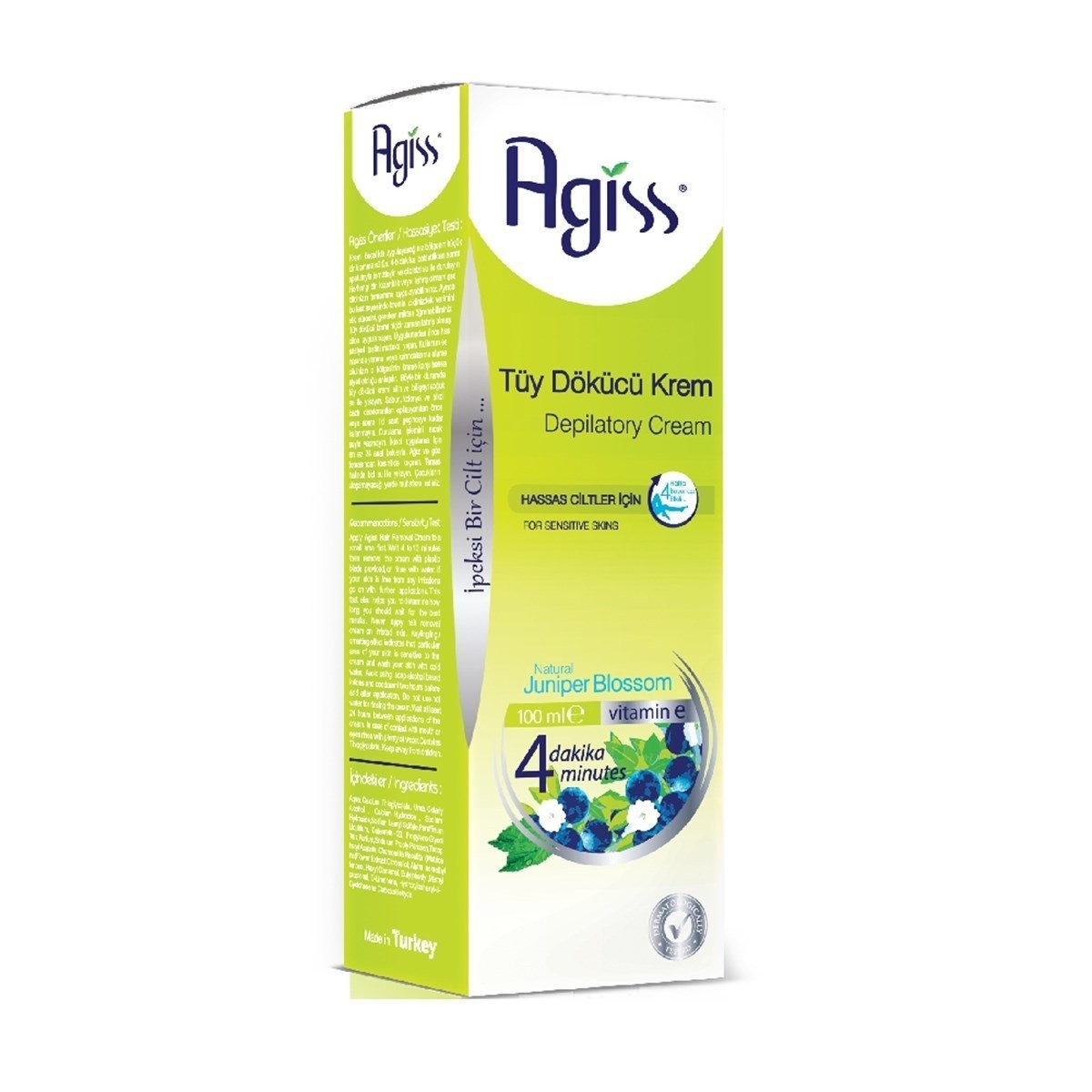 AGİSS TÜY DÖKÜCÜ KREM HASSAS CİLTLER İÇİN
