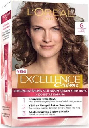 LOREAL PARİS 06 AÇIK KAHVE SAÇ BOYASI