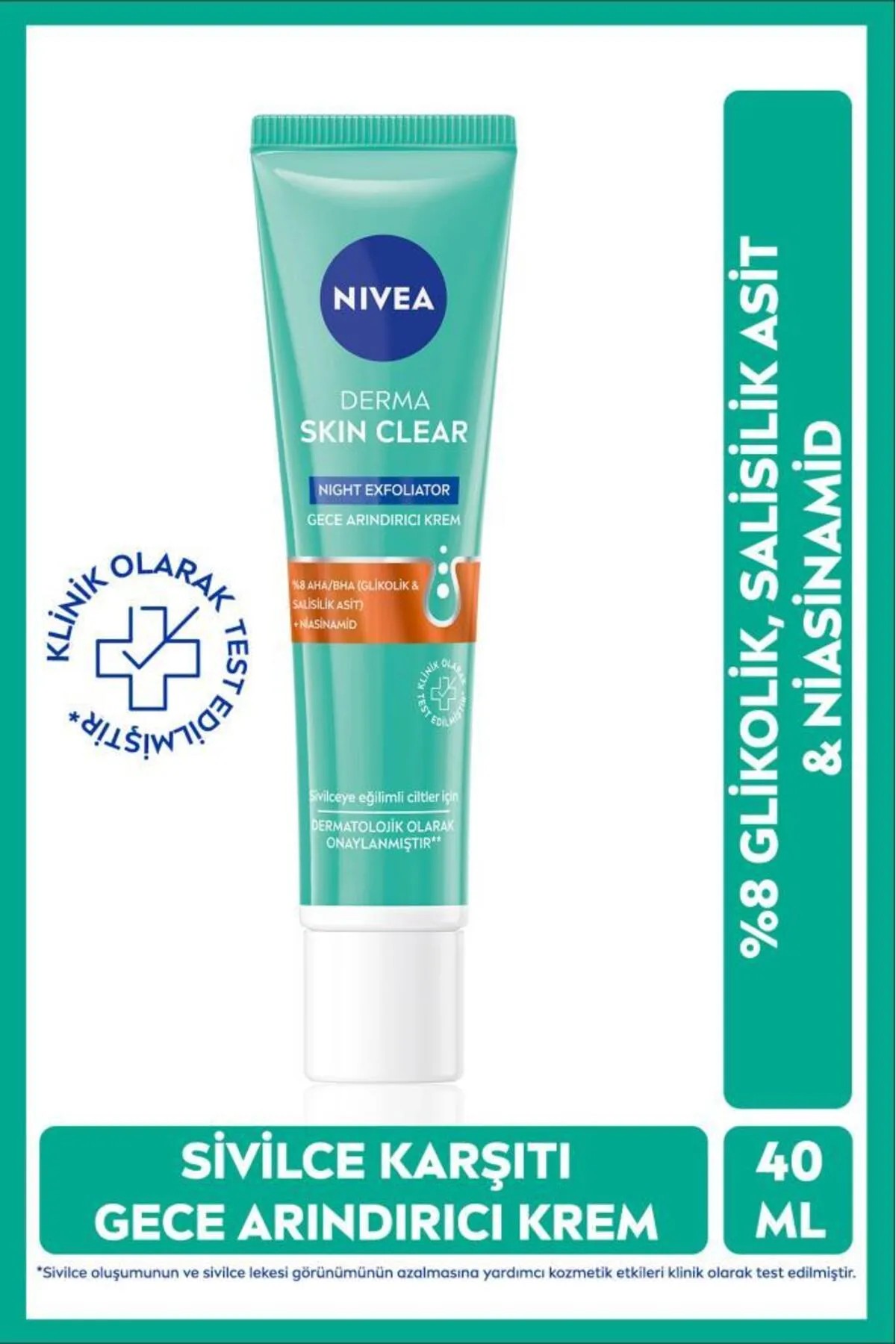 NIVEA DERMA SKIN CLEAR GECE ARINDIRICI KREM