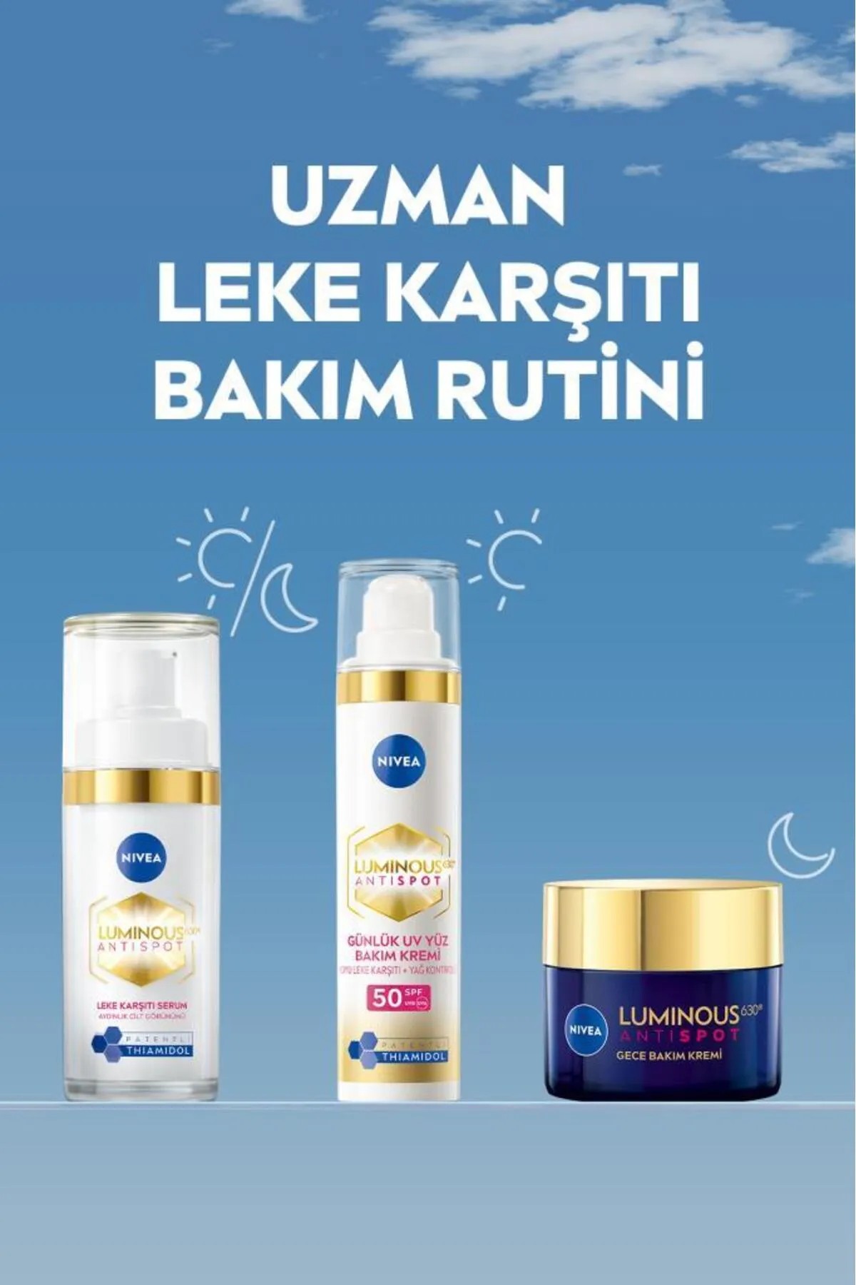 NIVEA CELLULAR LUMINOUS 630 ANTISPOT LEKE KARŞITI GÜNDÜZ BAKIM KREMİ SPF 50 40 ML