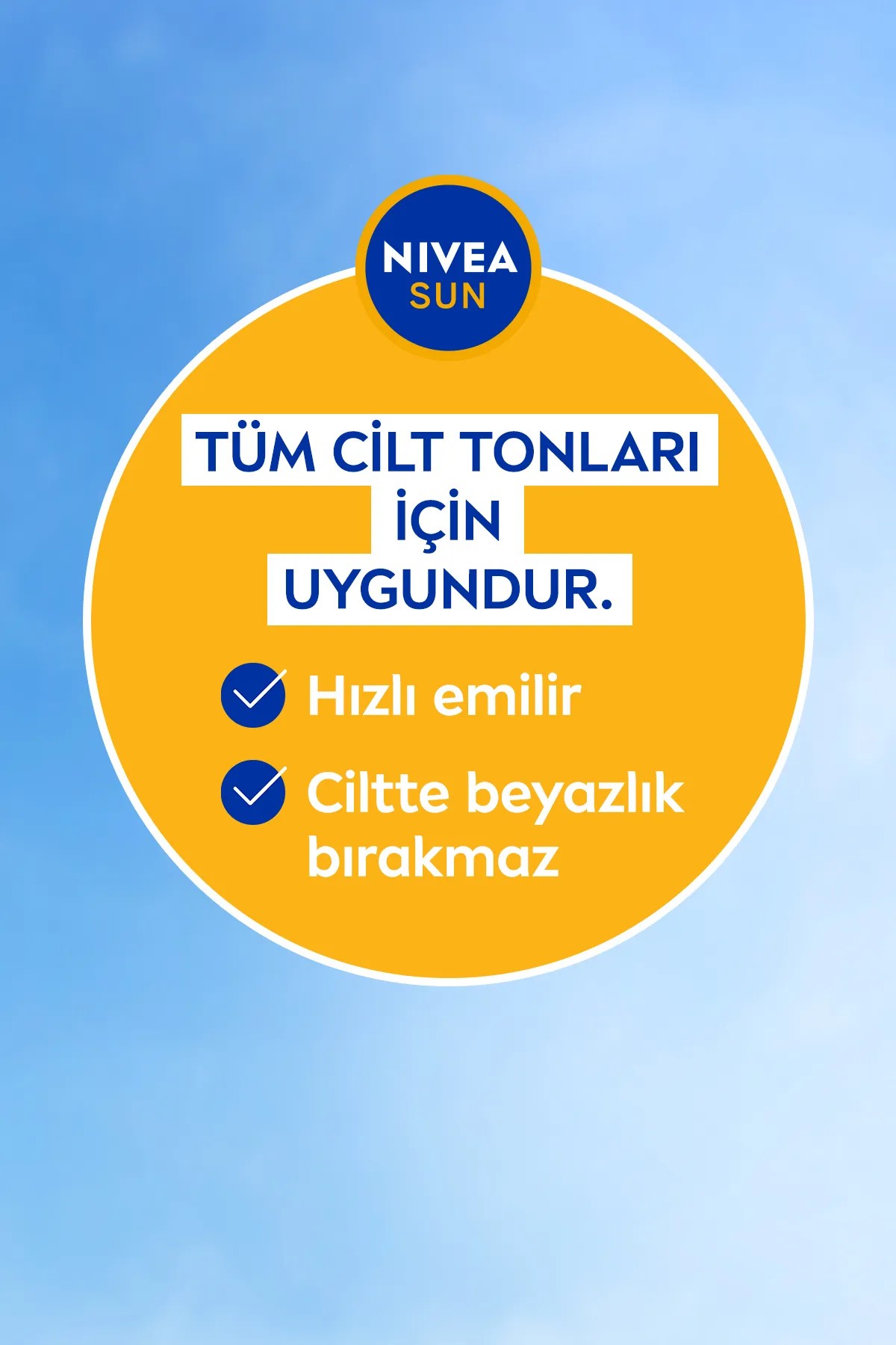 nıvea sun koruma nem cildi içten dıştan korur 50+ güneş kremi