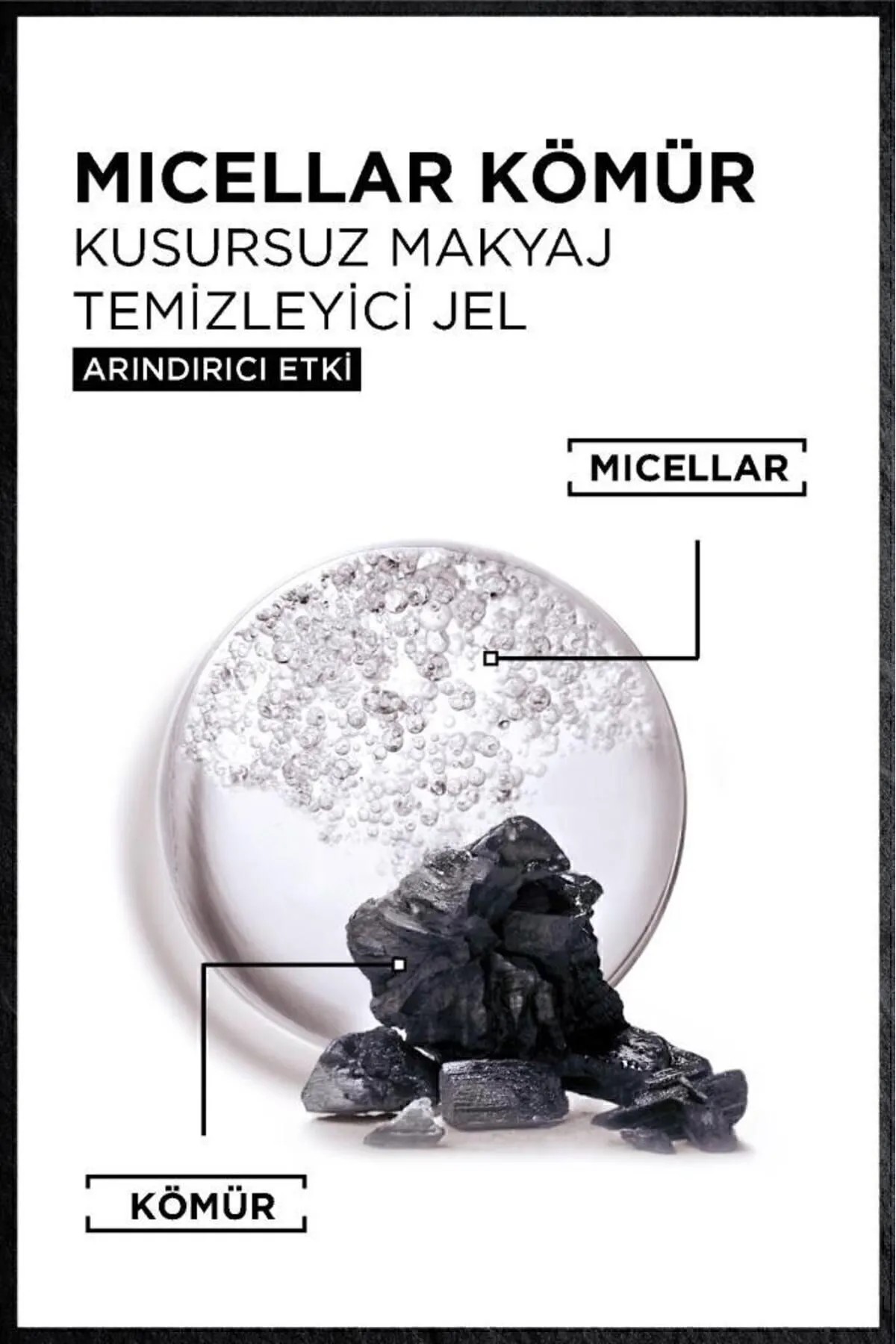 GARNIER MİCELLAR KÖMÜR MAKYAJ TEMİZLEME JELİ