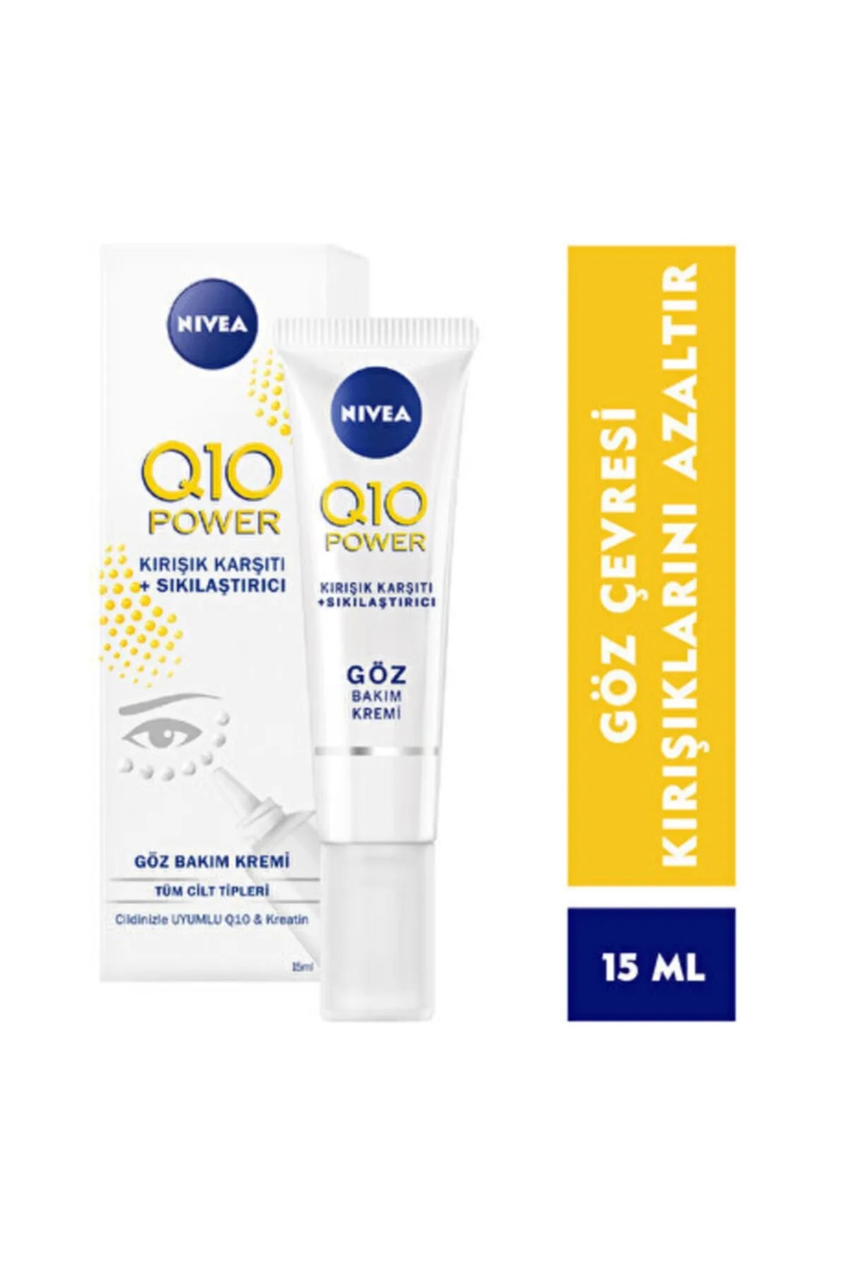 NIVEA Q10 POWER KIRIŞIKLIK KARŞITI+SIKILAŞTIRICI GÖZ BAKIM KREMİ