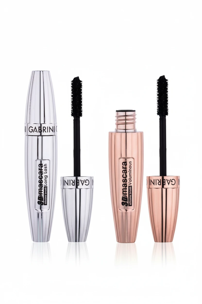 Gabrini 3D Mascara Seti | Hacim (Voluminous) ve Uzunluk (Long Lash) Etkisi 2'li