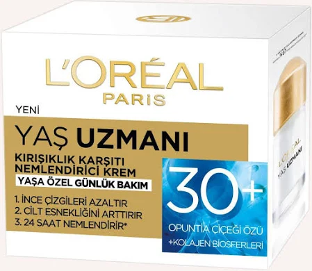 LOREAL PARİS YAŞ UZMANI KIRIŞIKLIK KARŞITI NEMLENDİRİCİ KREM GÜNDÜZ 30+