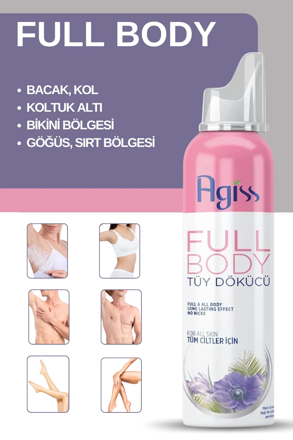 AGİSS FULL BODY TÜY DÖKÜCÜ KREM