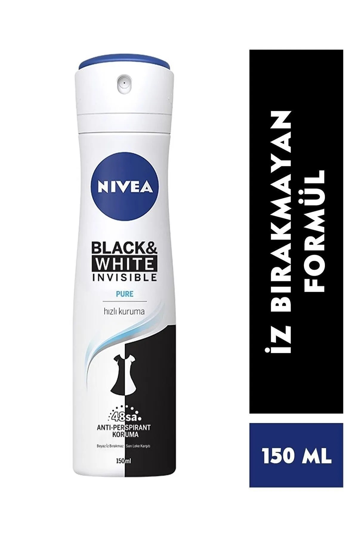 NIVEA BLACK & WHITE INVISIBLE PURE DEO