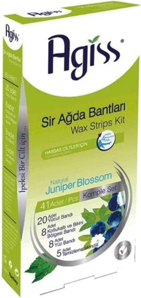 AGİSS WAX STRİPS KİT SİR AĞDA BANDI HASSAS CİLTLER İÇİN