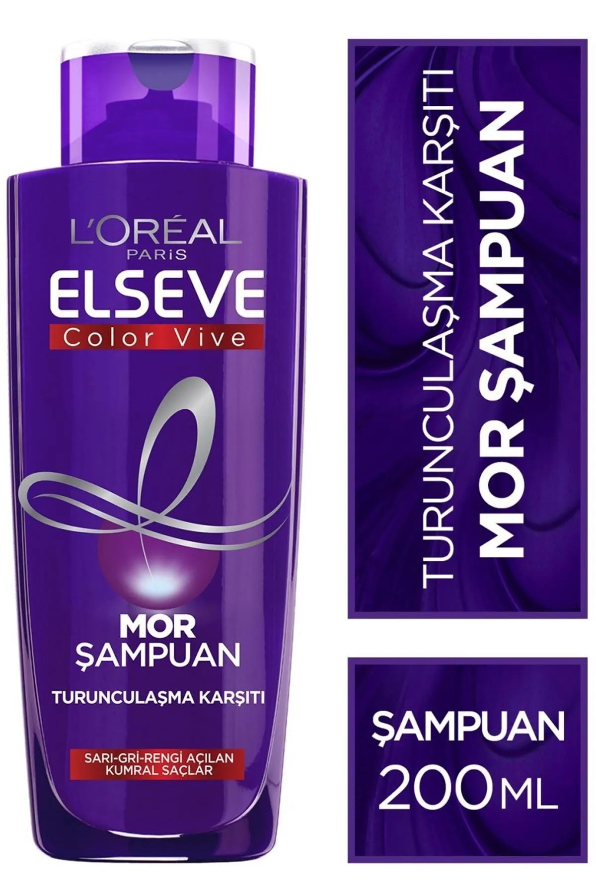 LOREAL ELSEVE TURUNCULAŞMA KARŞITI MOR ŞAMPUAN