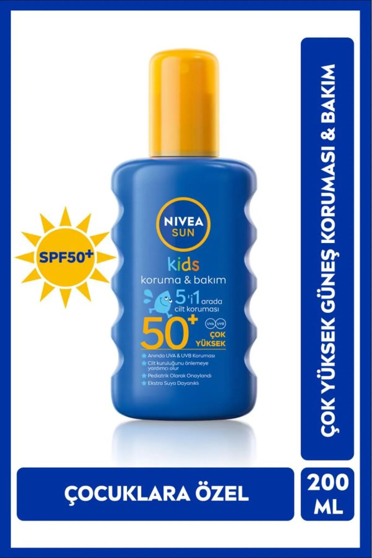 NIVEA SUN KİDS KORUMA BAJIM GÜNEŞ KREMİ SPF 50+