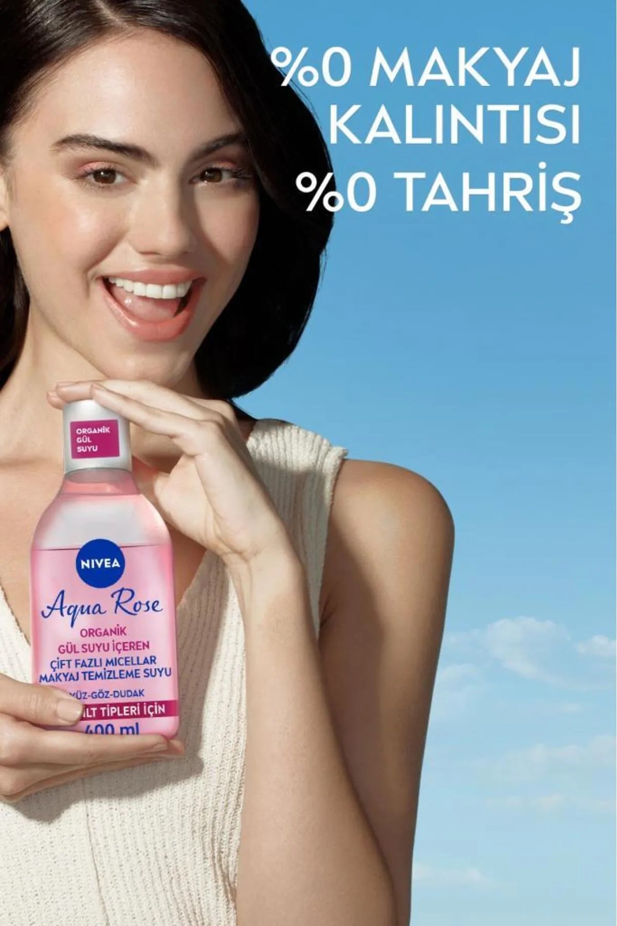 NIVEA AQUA ROSE ÇİFT FAZLI MICLLAR MAKYAJ TEMİZLEME SUYU