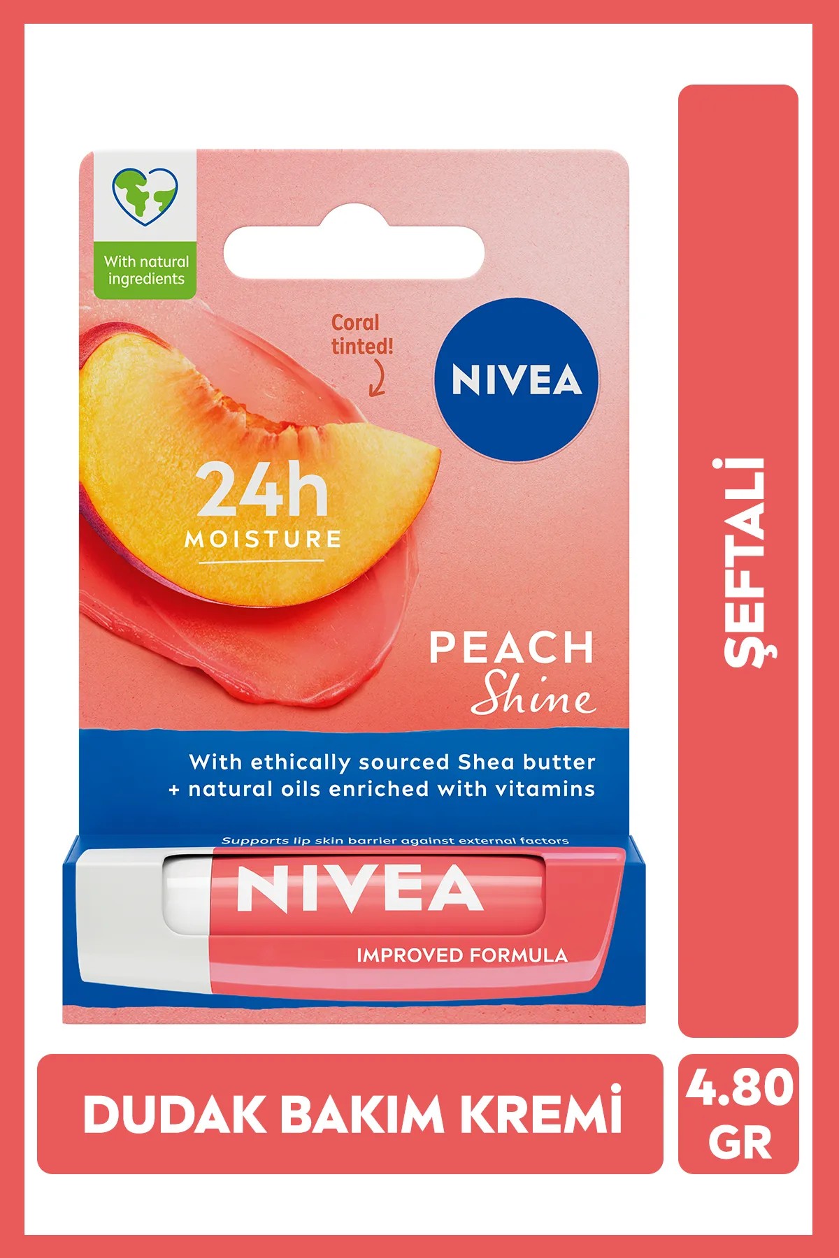 NIVEA PEACH SHİNE DUDAK BAKIM KREMİ