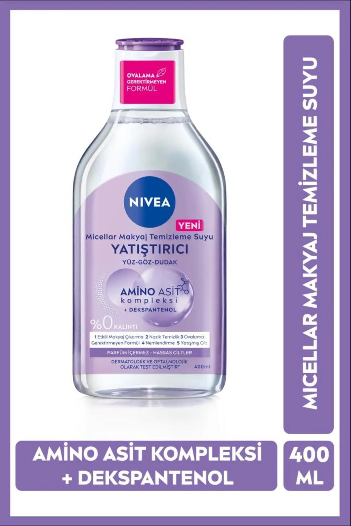 NIVEA MİCELLAR MAKYAJ TEMİZLEME SUYU YATIŞTIRICI