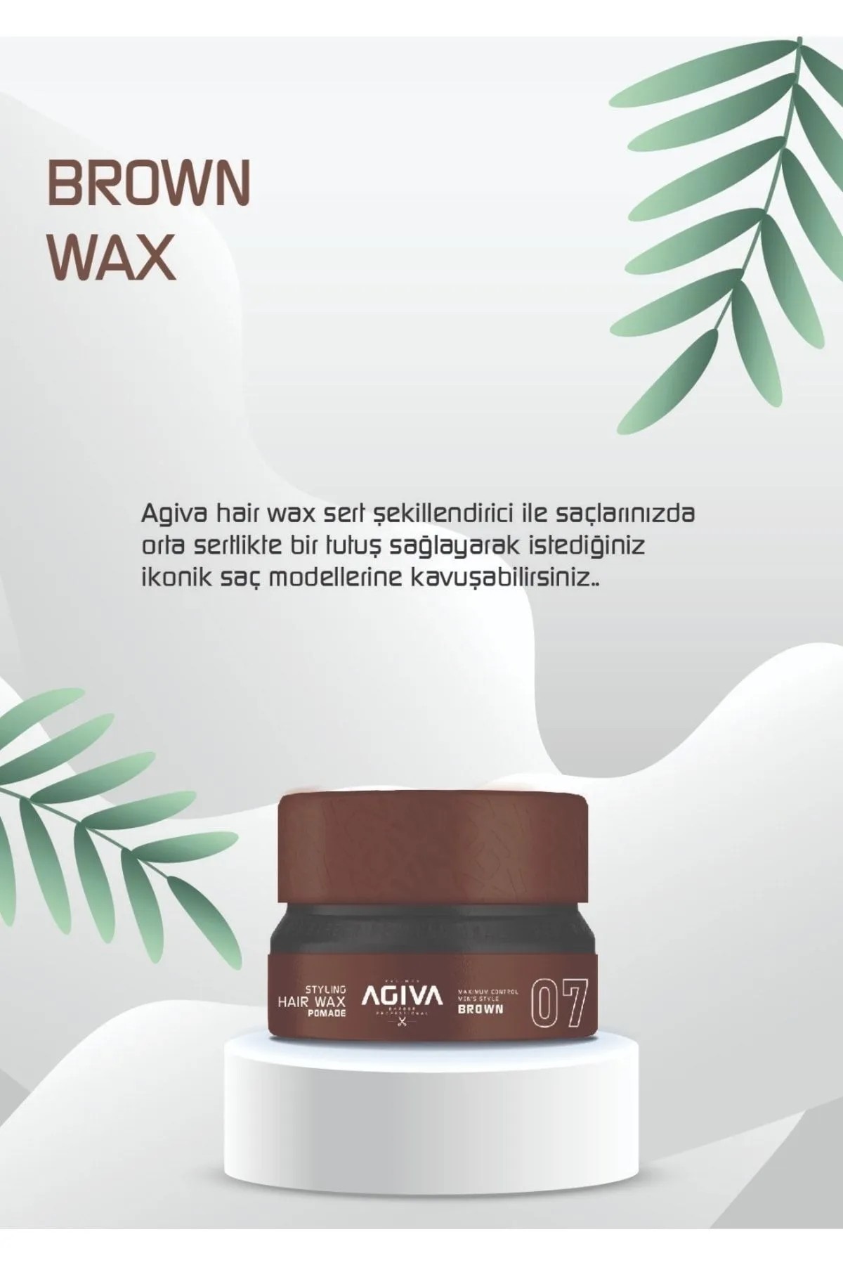 AGIVA HAİR  STYLING  AQUA WAX POMADE 07 KAHVERENGİ
