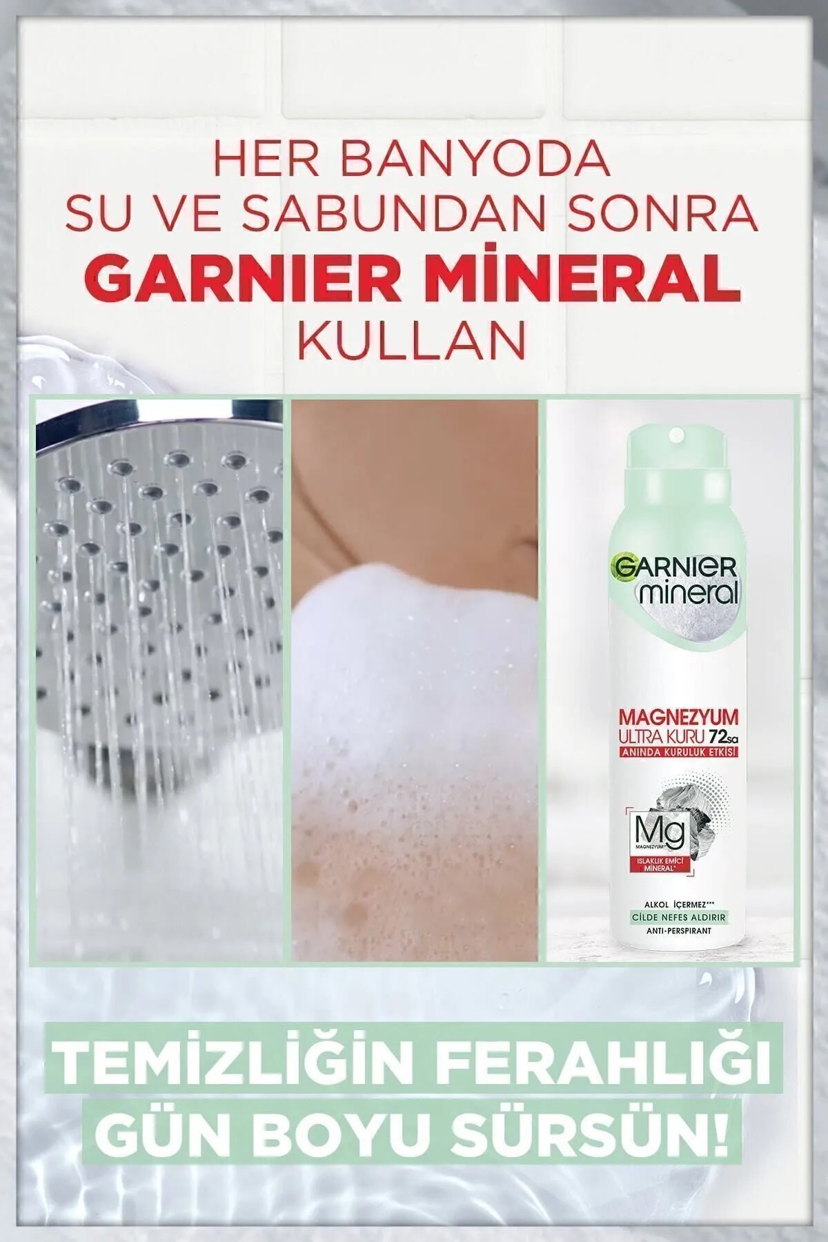 GARNİER MİNERAL MAGNEZYUM ULTRA KURU DEDORANT WOMEN