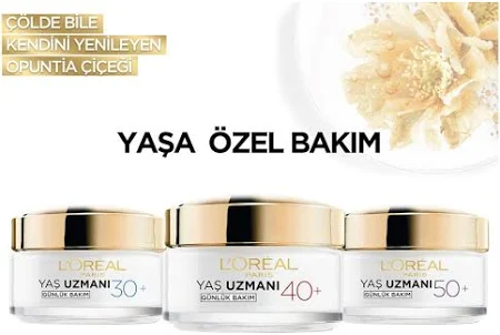 LOREAL PARİS YAŞ UZMANI KIRIŞIKLIK KARŞITI NEMLENDİRİCİ KREM GÜNDÜZ 30+