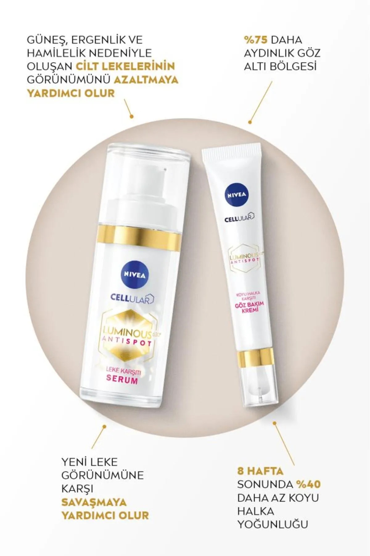 NIVEA CELLULAR LUMINOUS ANTISPOT GÖZ BAKIM KREMİ