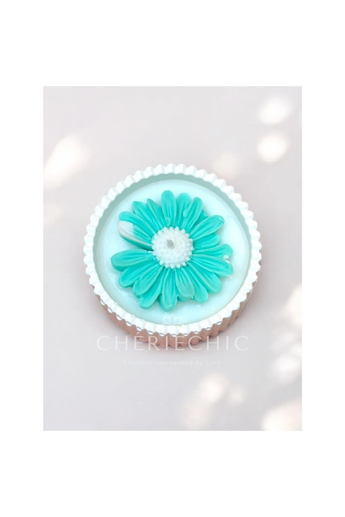 My Little Daisy | Konsept Dekoratif Mum | Mint Yeşil