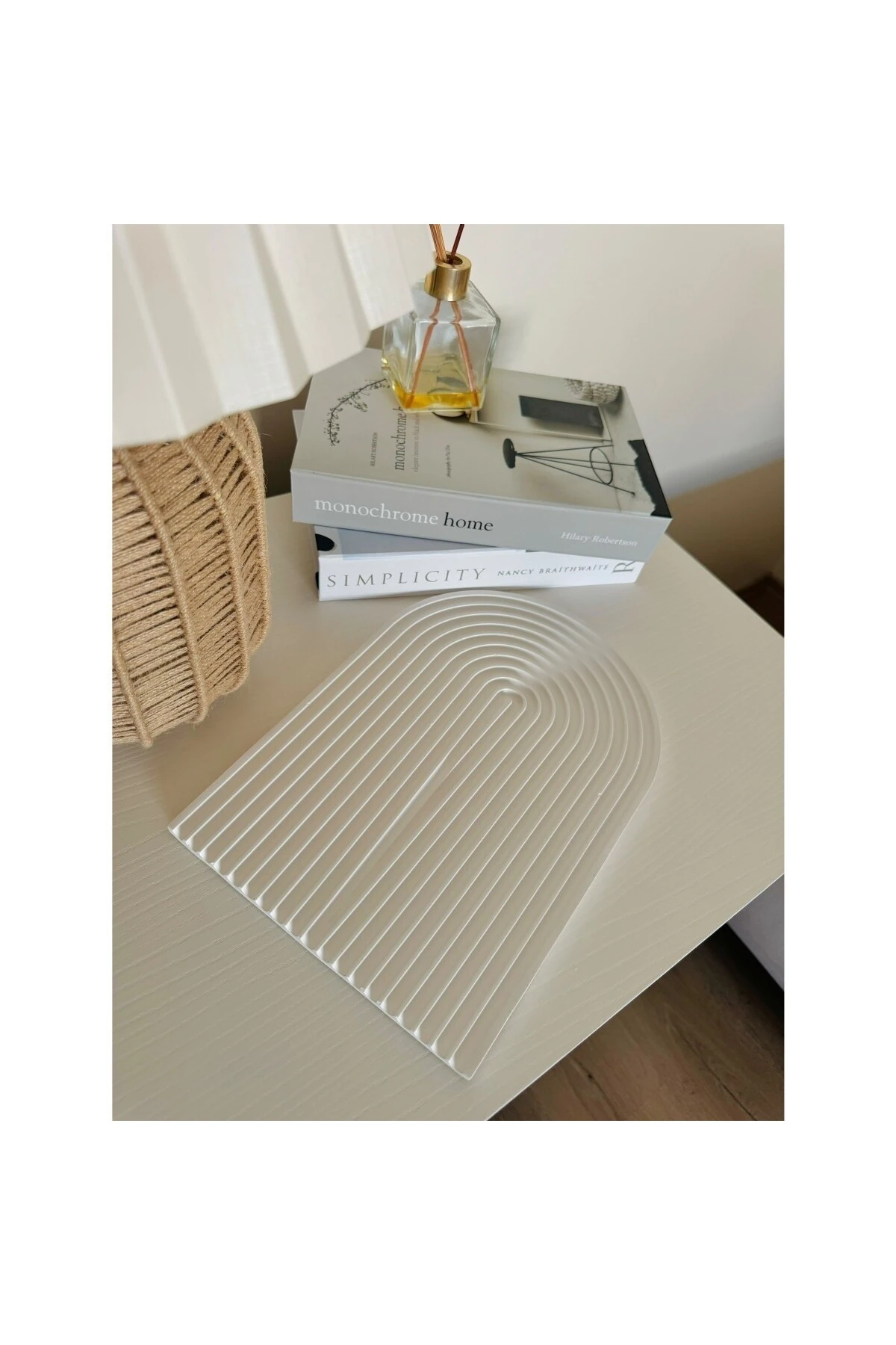 Büyük Bohem Gökkuşağı Dekor Obje | Sunum Tabak