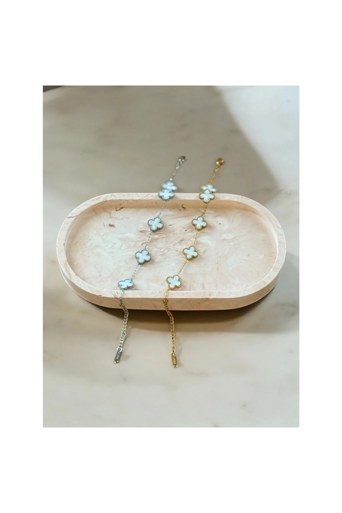 Yonca Van Cleef Model Çelik Bileklik (S)