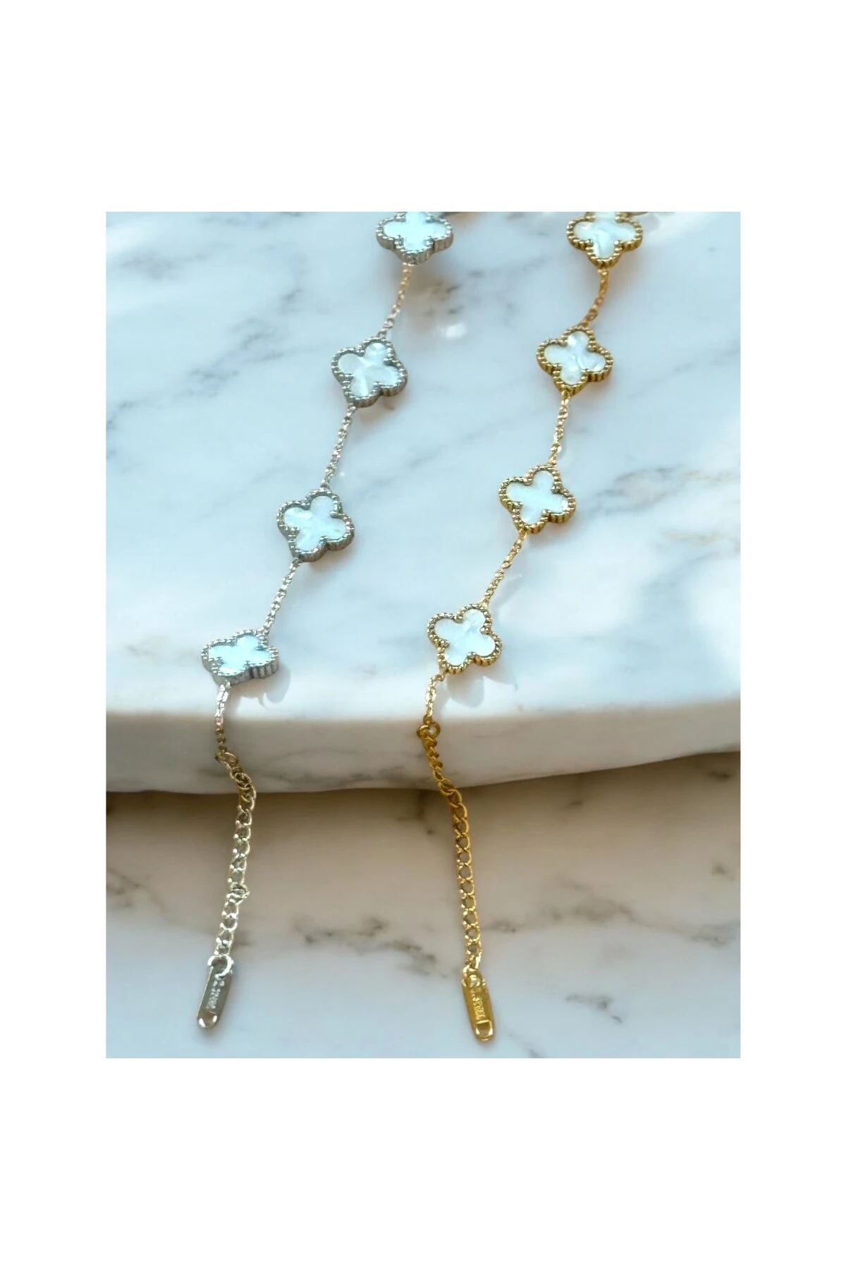 Yonca Van Cleef Model Çelik Bileklik (S)