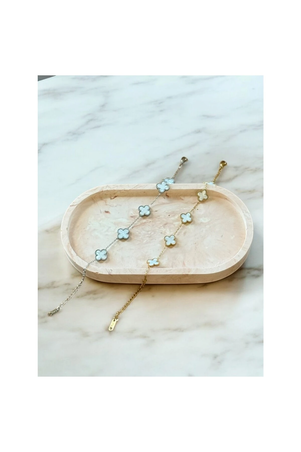 Yonca Van Cleef Model Çelik Bileklik (S)