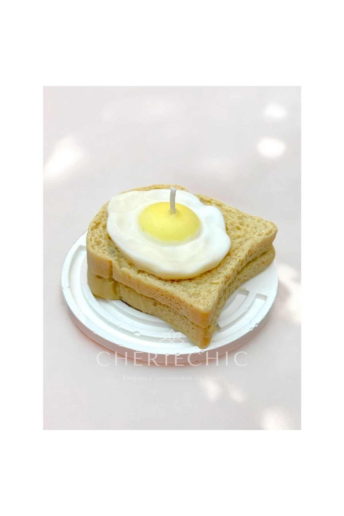 Breakfast Time! | Ekmek Üstü Yumurta Konsept Dekoratif Mum