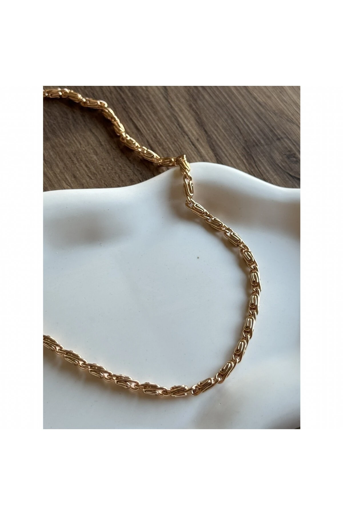 Unisex Kral Model Zİncir Kolye