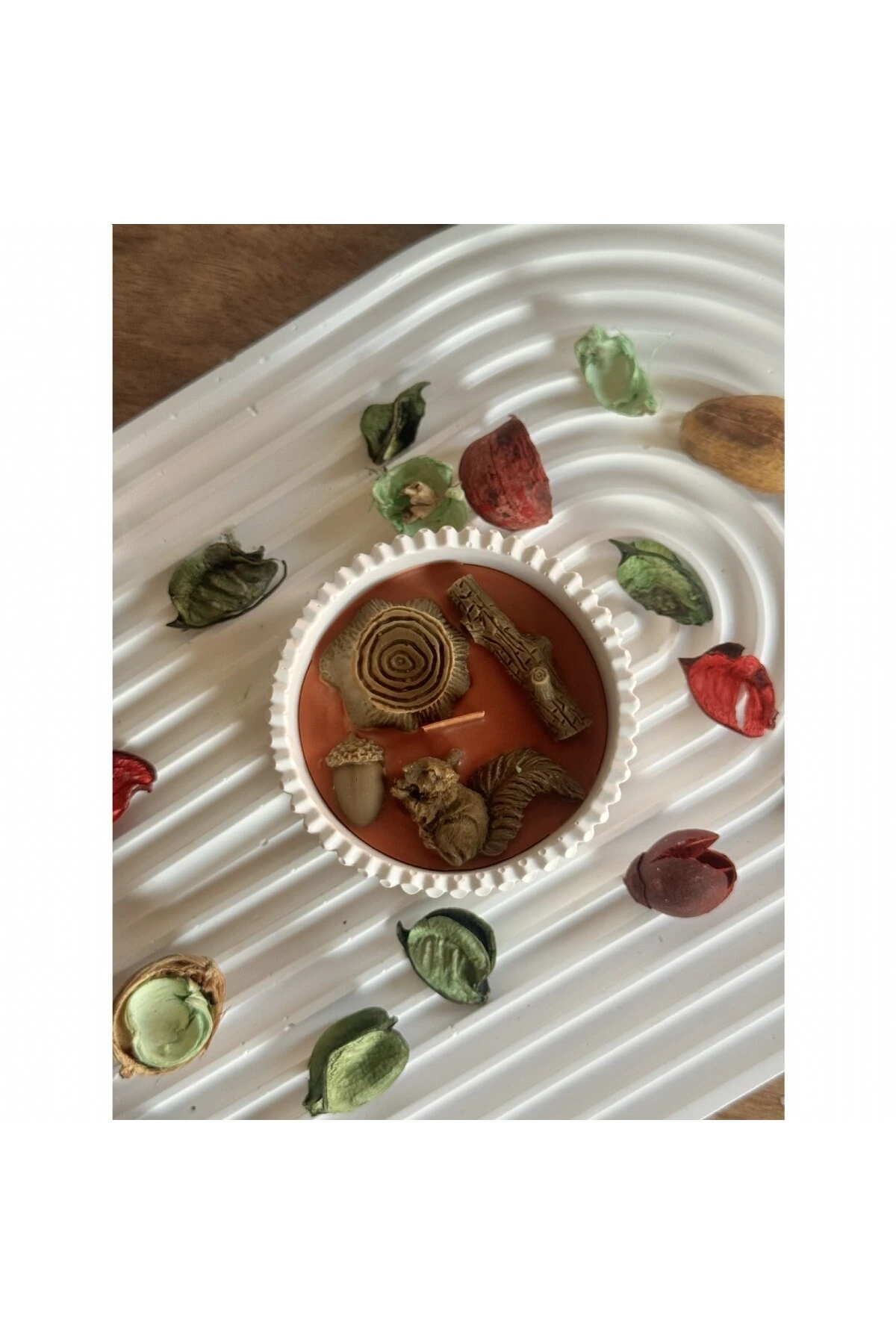 Sincap ve Ormanı Dekor Mum | Sonbahar Koleksiyonu