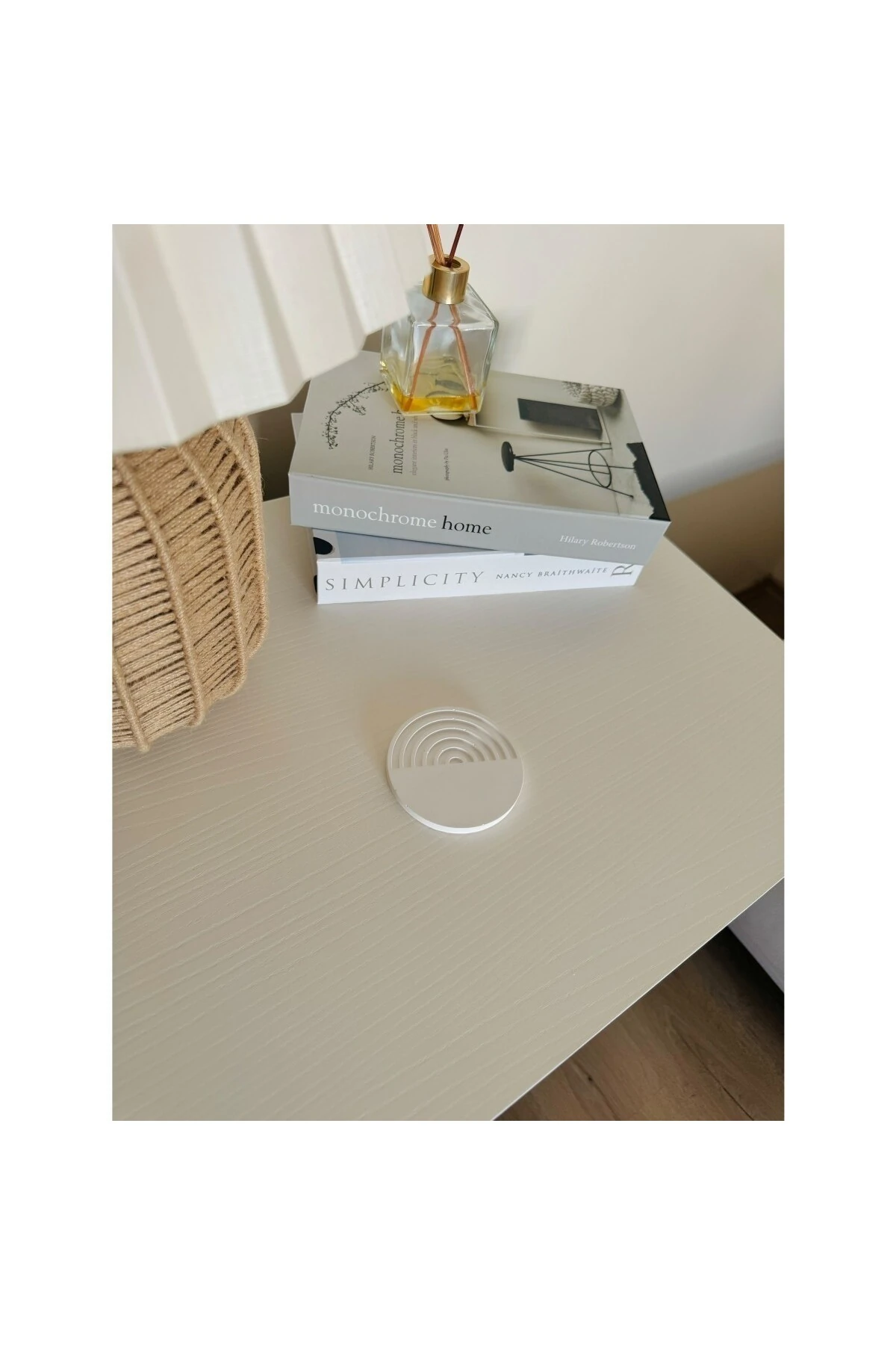 Yuvarlak Bohem Gökkuşağı Bardak Altlığı