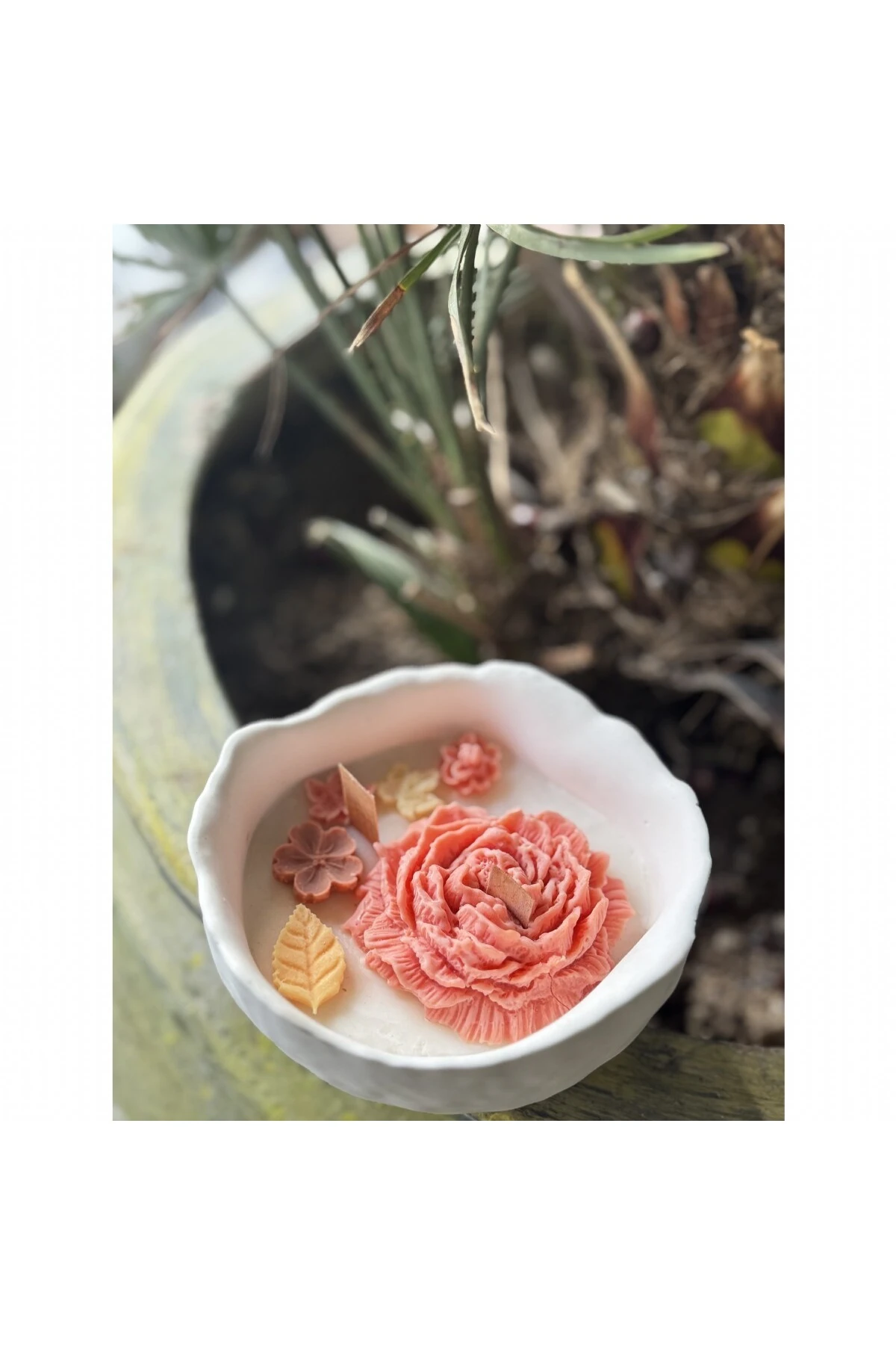 Flower Garden | Çiçek Bahçesi Tasarım Dekor Mum | Çiçek Kokulu