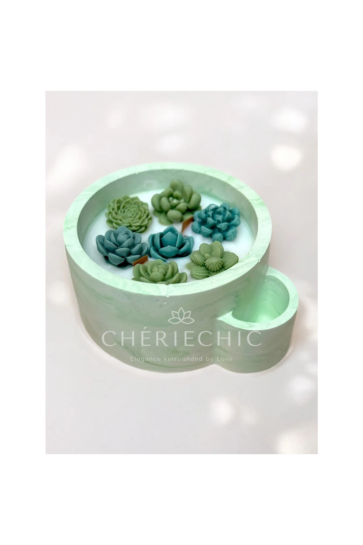 Shades of Botanical Greens | Dekoratif Mum