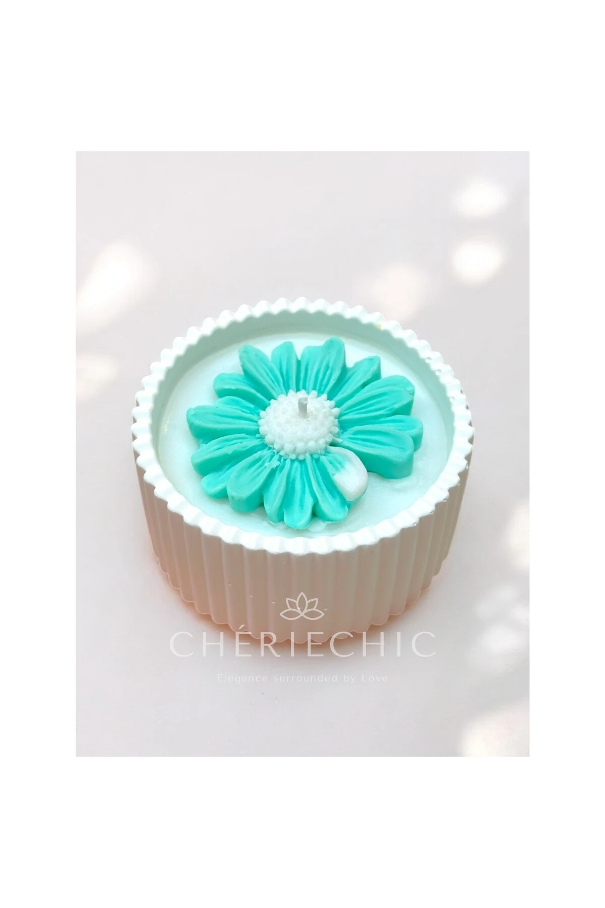 My Little Daisy | Konsept Dekoratif Mum | Mint Yeşil