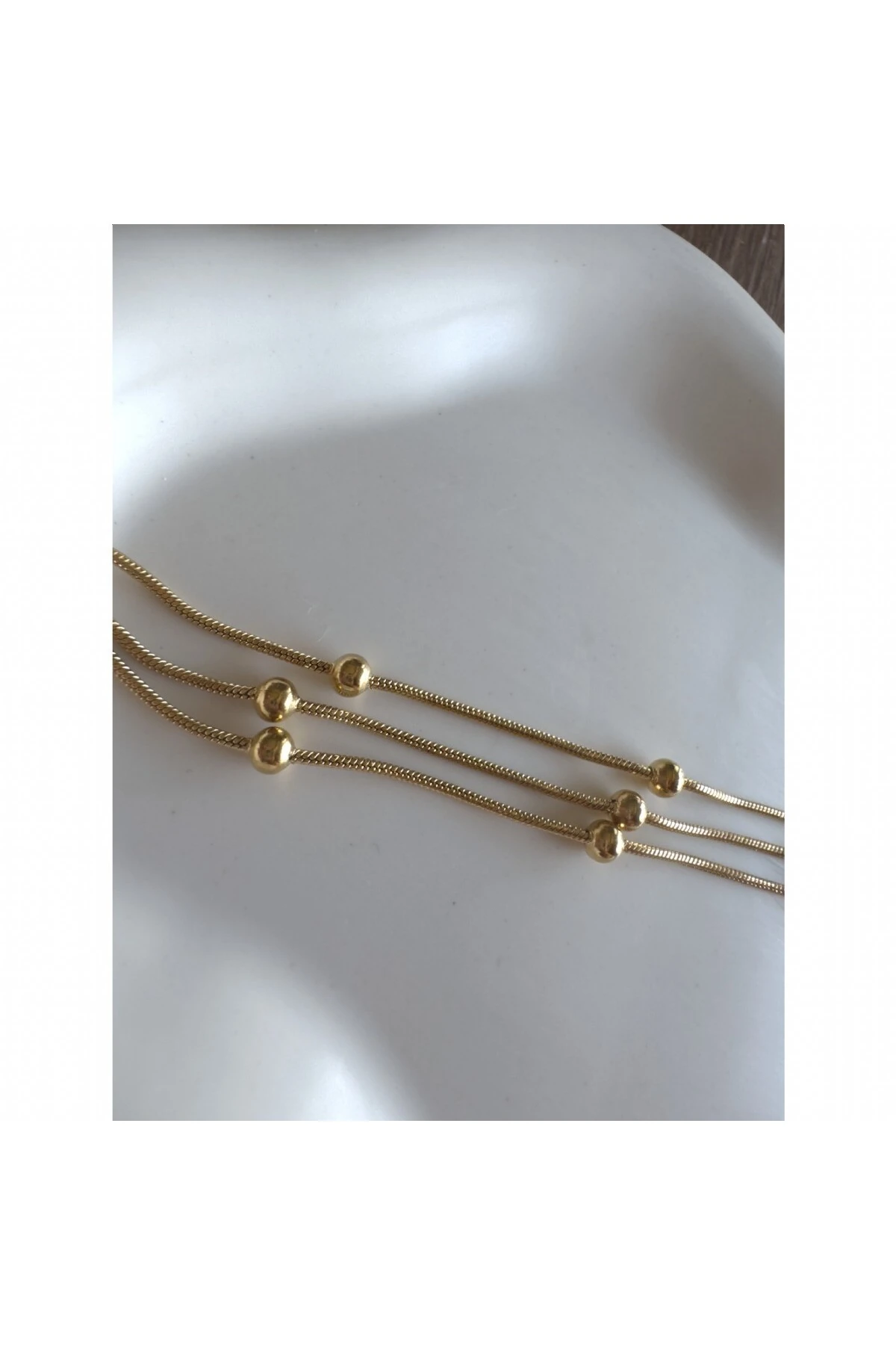 Dorika 3'lü Zincir Çelik Bileklik