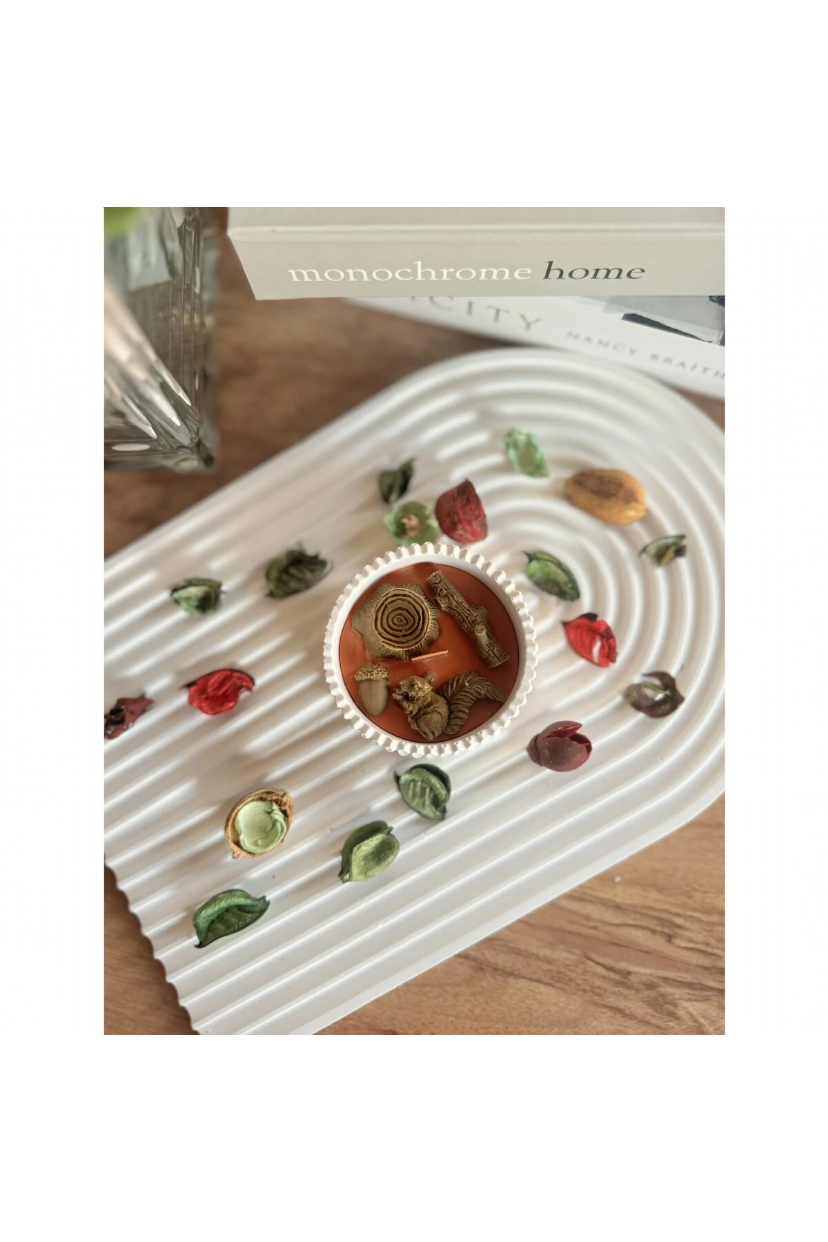 Sincap ve Ormanı Dekor Mum | Sonbahar Koleksiyonu