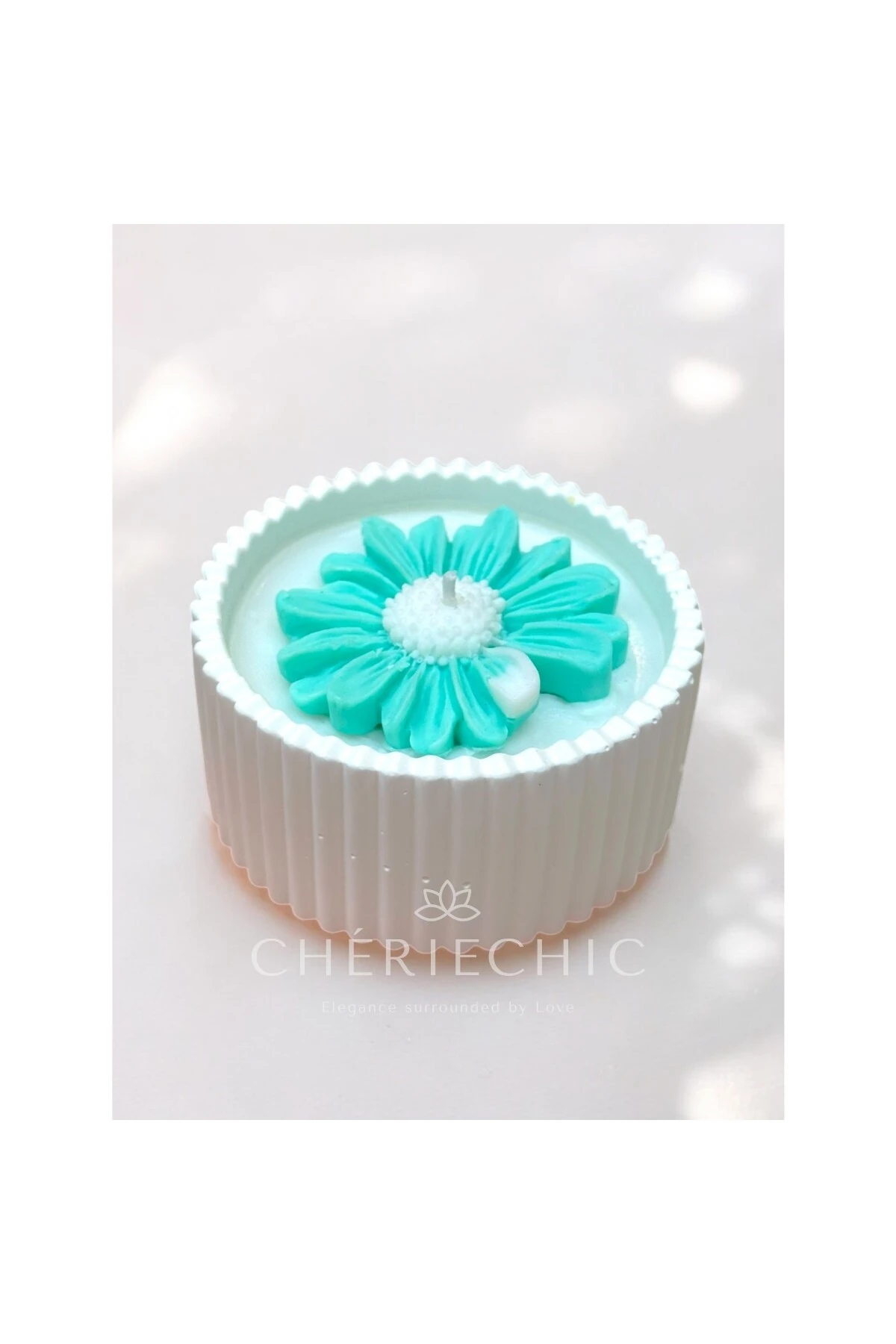 My Little Daisy | Konsept Dekoratif Mum | Mint Yeşil