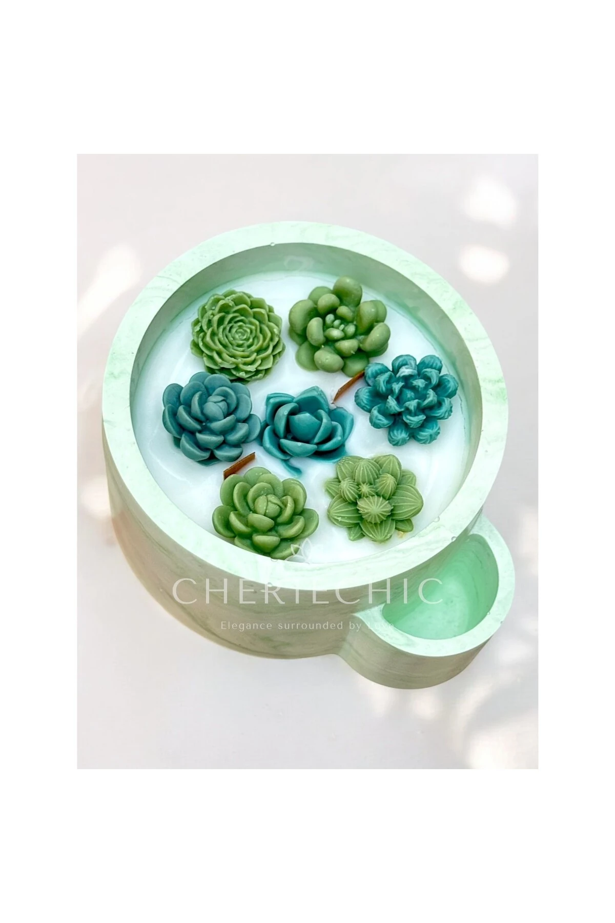 Shades of Botanical Greens | Dekoratif Mum