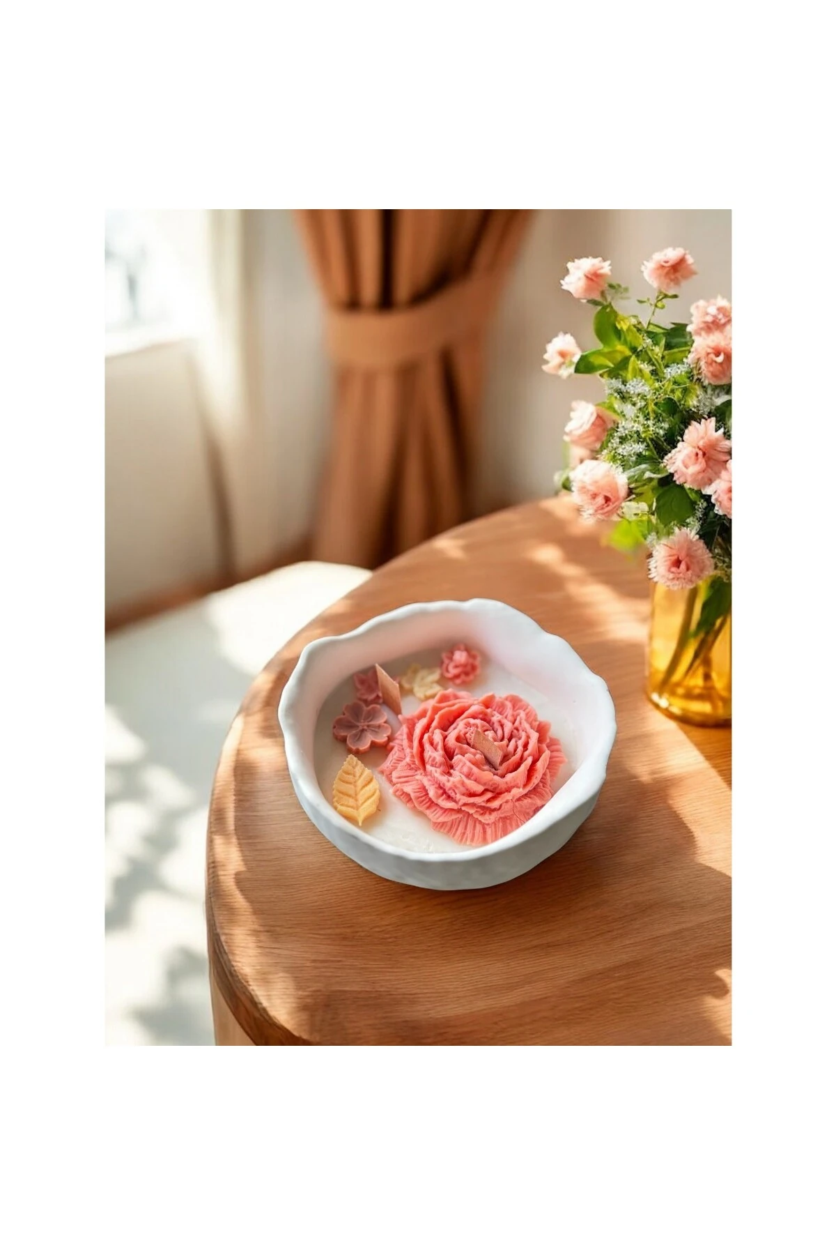 Flower Garden | Çiçek Bahçesi Tasarım Dekor Mum | Çiçek Kokulu