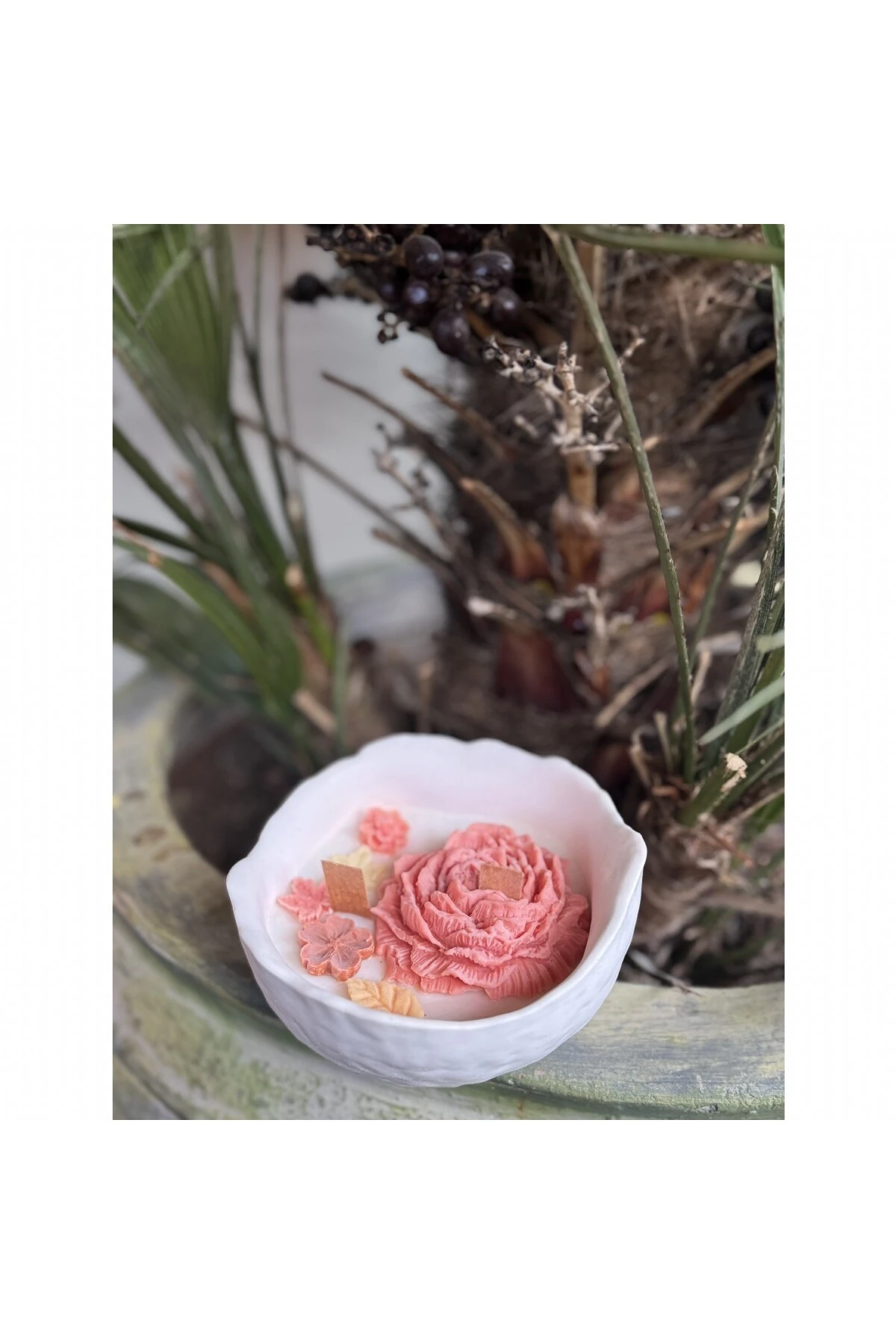 Flower Garden | Çiçek Bahçesi Tasarım Dekor Mum | Çiçek Kokulu