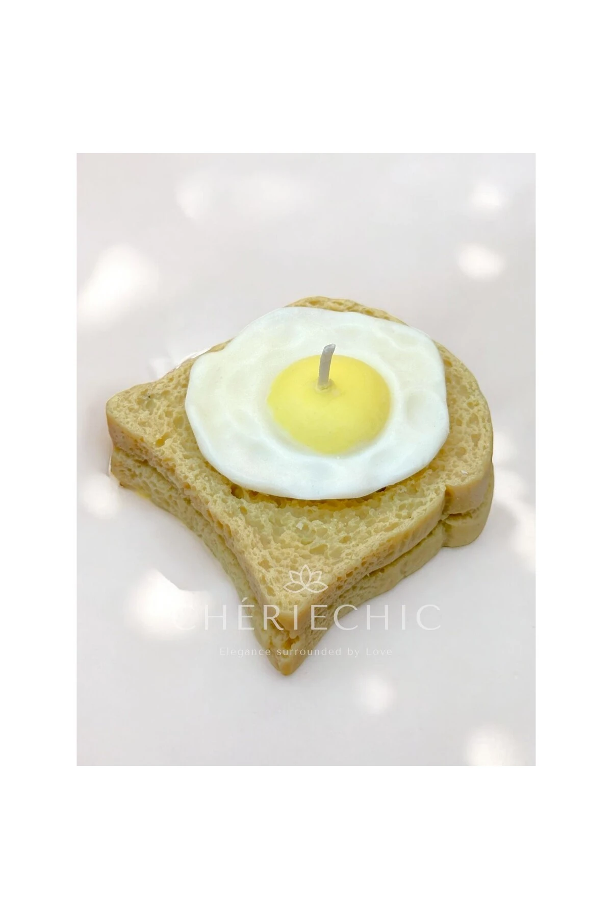 Breakfast Time! | Ekmek Üstü Yumurta Konsept Dekoratif Mum