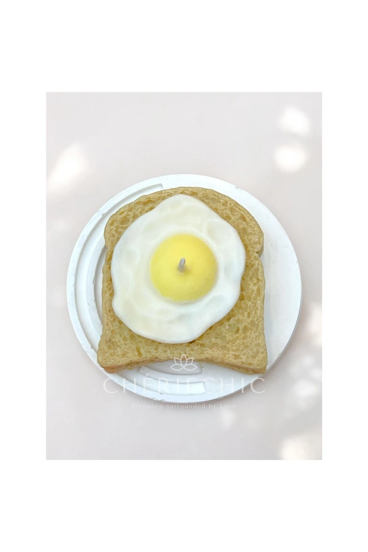 Breakfast Time! | Ekmek Üstü Yumurta Konsept Dekoratif Mum