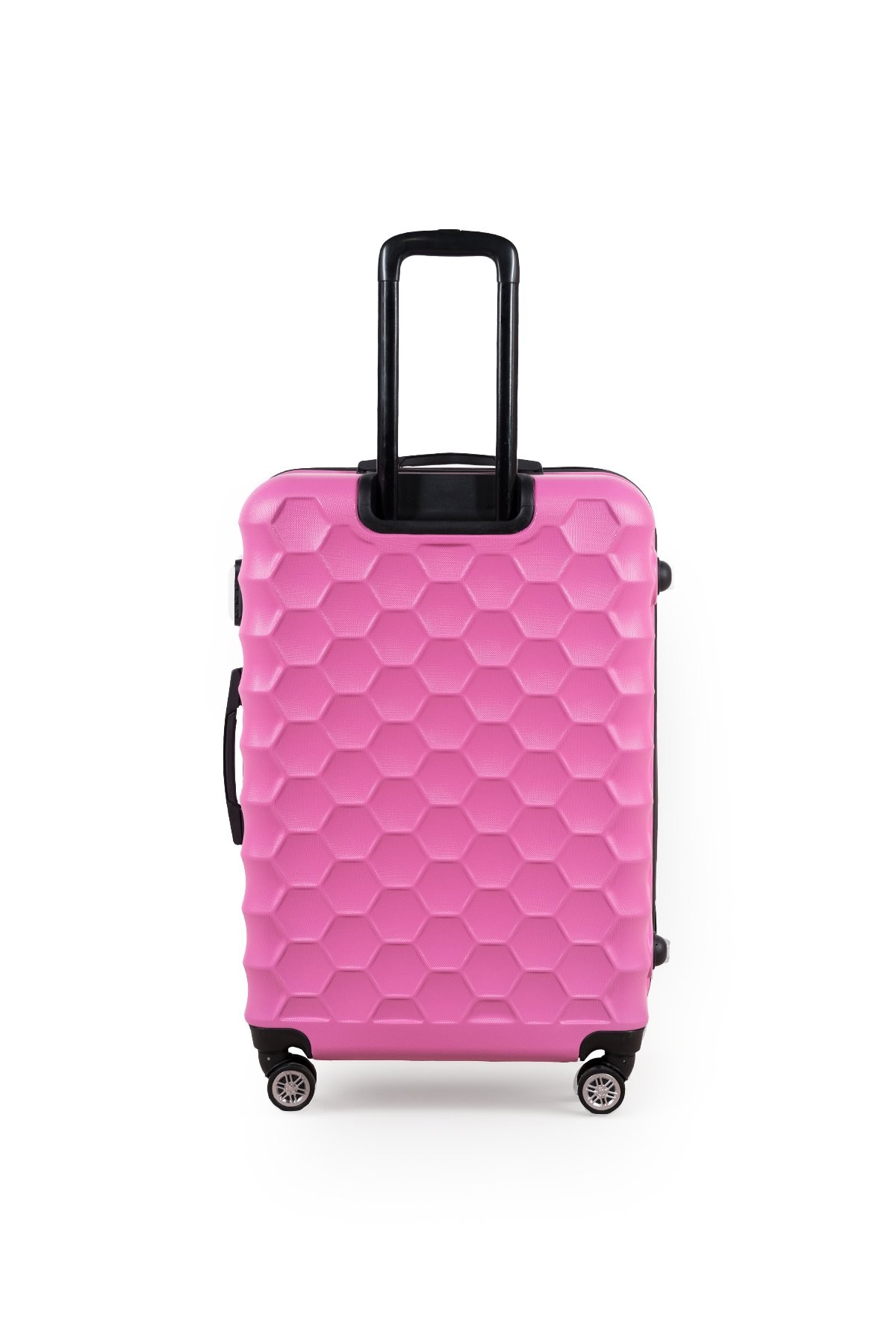 Polo&Sky Petek Model Pembe Renk Büyük Boy Valiz Bavul