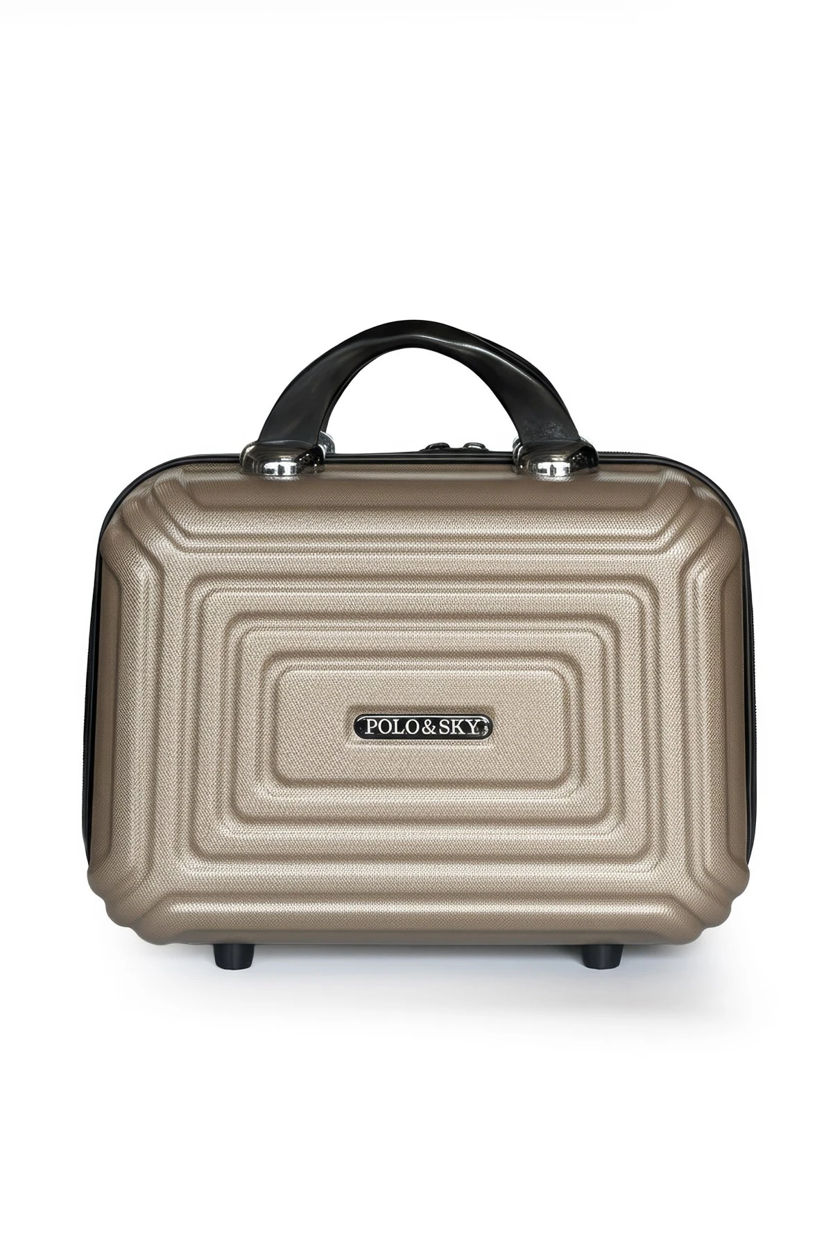 Polo&Sky Altuğ Model Gold Renk Abs Makyaj Çantası El Valizi