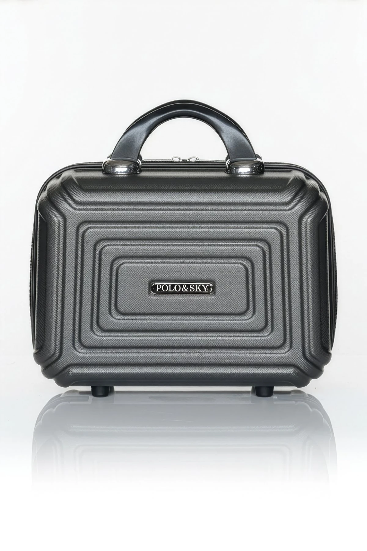 Polo&Sky Altuğ Model Füme Renk Abs Makyaj Çantası El Valizi