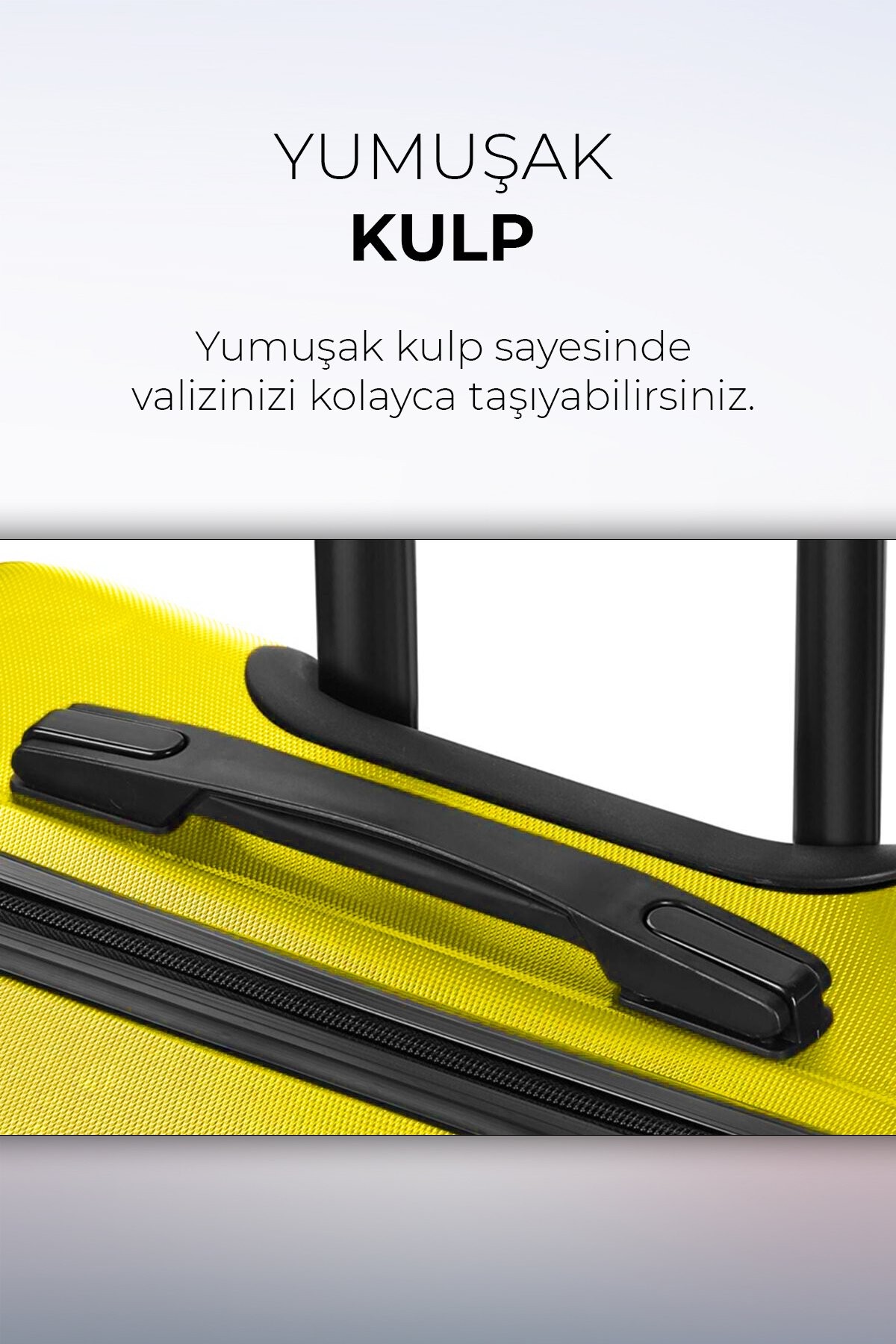 Polo&Sky Petek Model Sarı Renk Kabin Boy Valiz