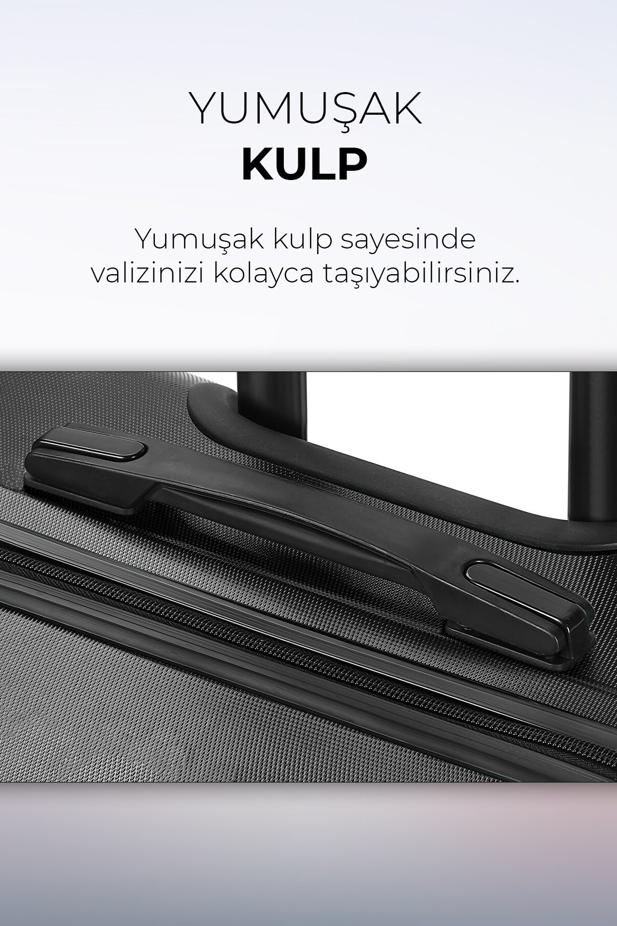 Polo&Sky Spring Model Siyah Renk Orta Boy Valiz Bavul
