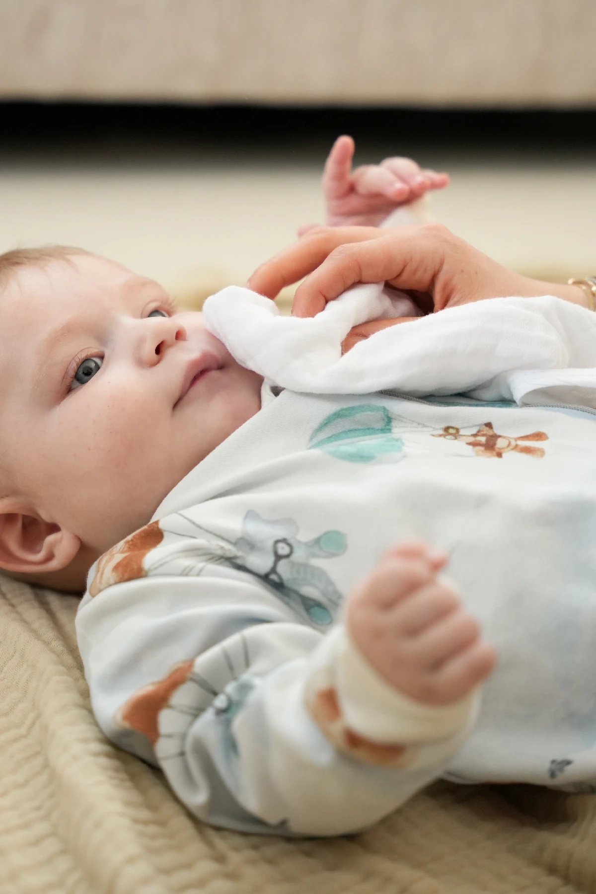 Minuche 10'lu Müslin Bebek Ağız Mendili 25X50 cm - 4 Katlı Ultra Yumuşak %100 Pamuk Müslin Bez