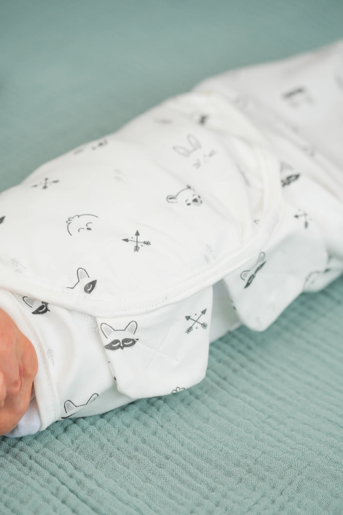 Minuche %100 Pamuk 3'lü Bebek Kundak ve Uyku Tulumu - Ergonomik Yenidoğan ve Bebek Kundak