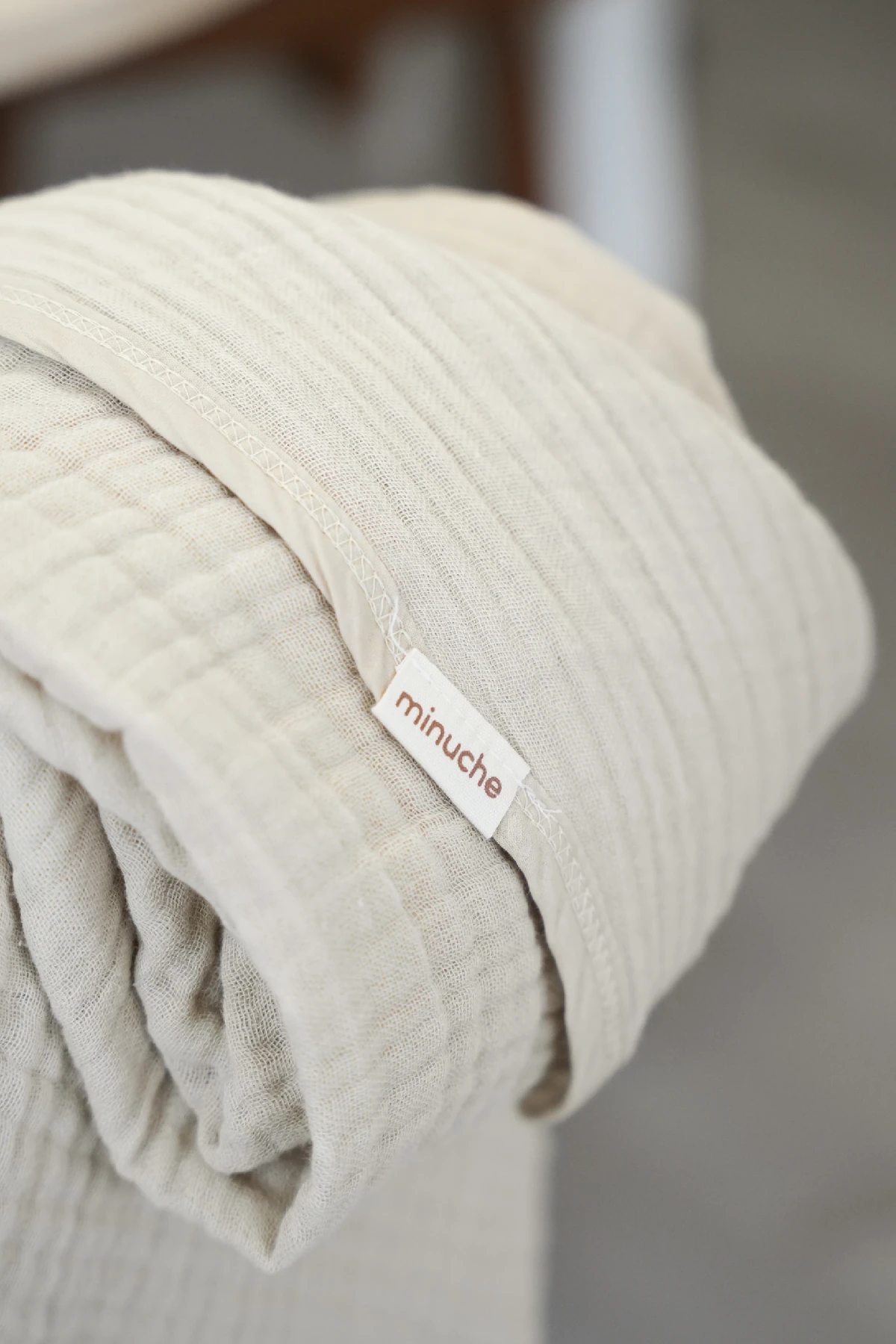 Minuche Müslin Bebek Kundak Örtüsü 120X120 cm - %100 Pamuk 4 Kat Müslin Bebek Battaniye