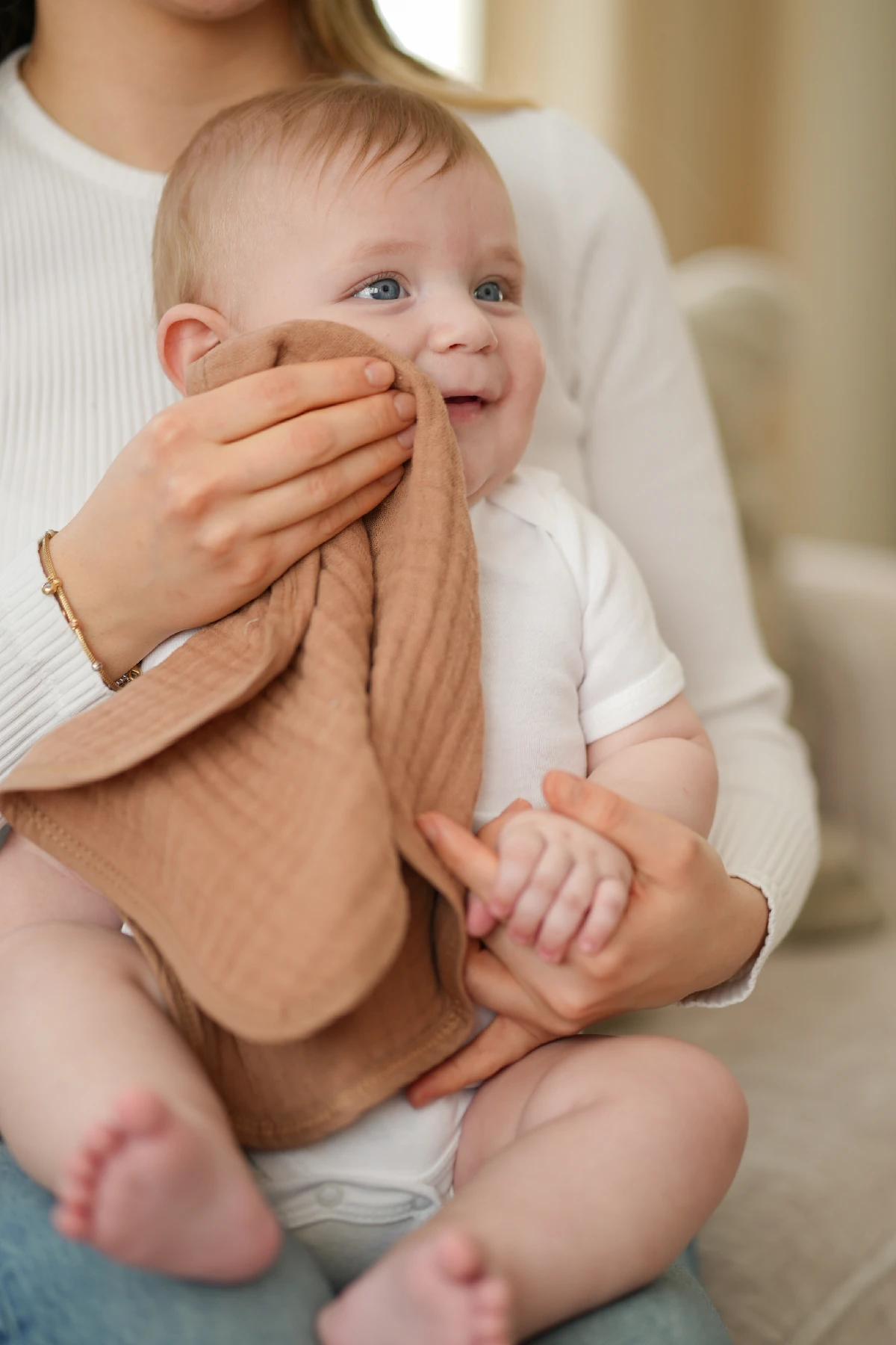 Minuche 6'lı Müslin Bebek Ağız Mendili 25X50 cm - 4 Katlı Ultra Yumuşak %100 Pamuk Müslin Bez